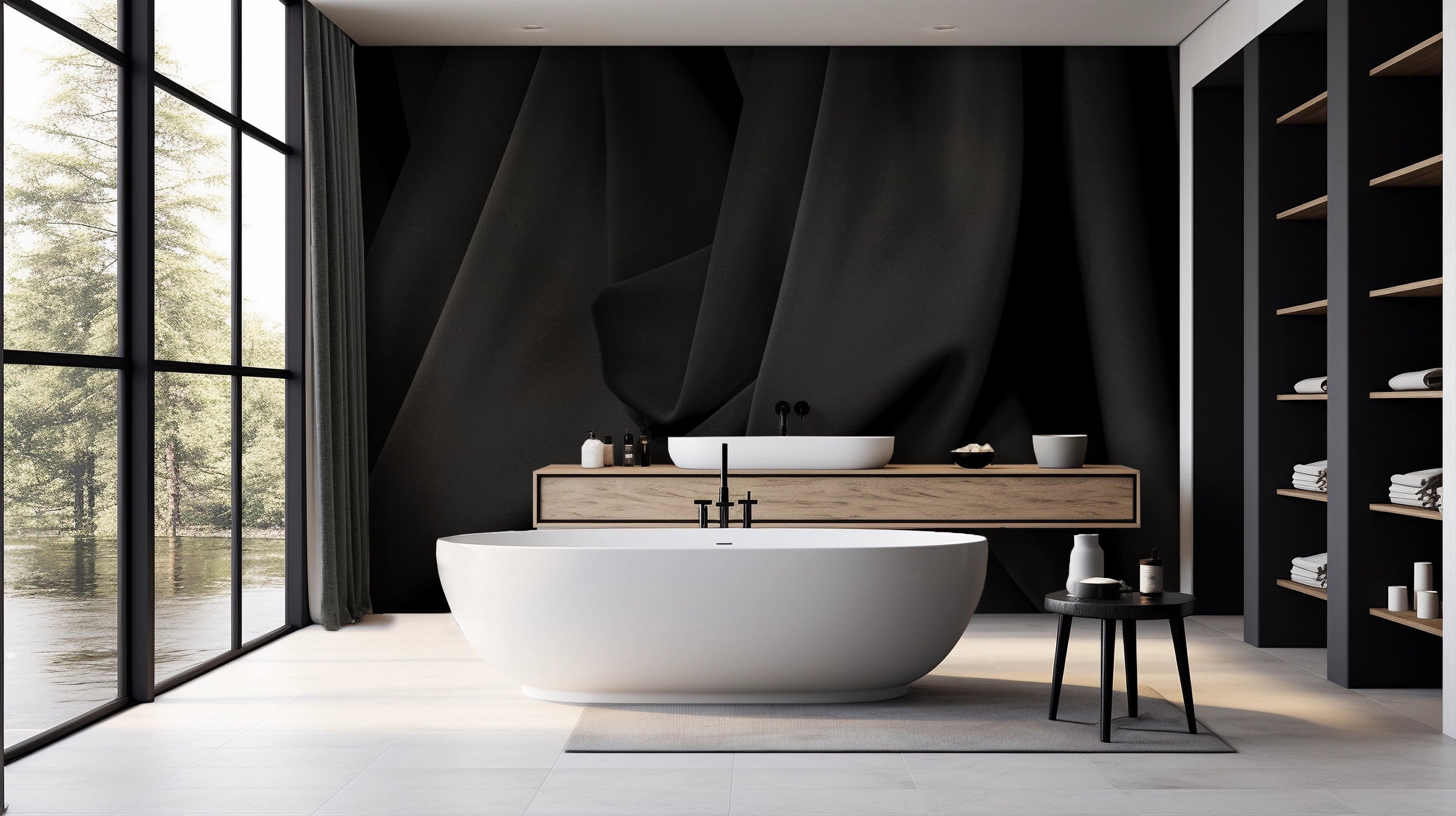 Image of Montaigne Noir Made to Measure Mural