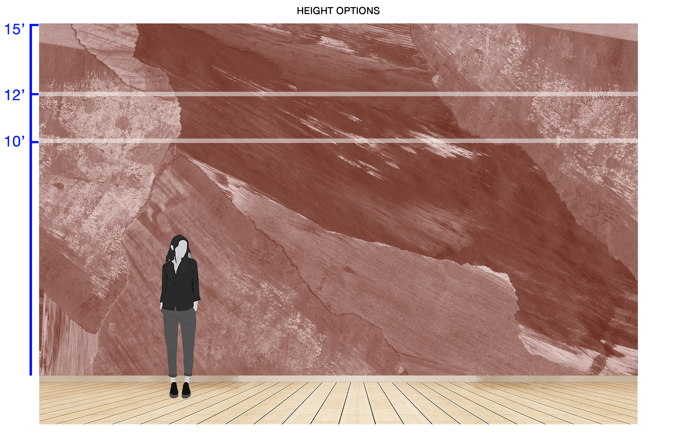 Image of Monterey in Cinnabar - Wallpaper Mural - Quick Ship