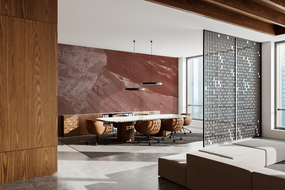 Monterey in Cinnabar - Wallpaper Mural - Quick Ship