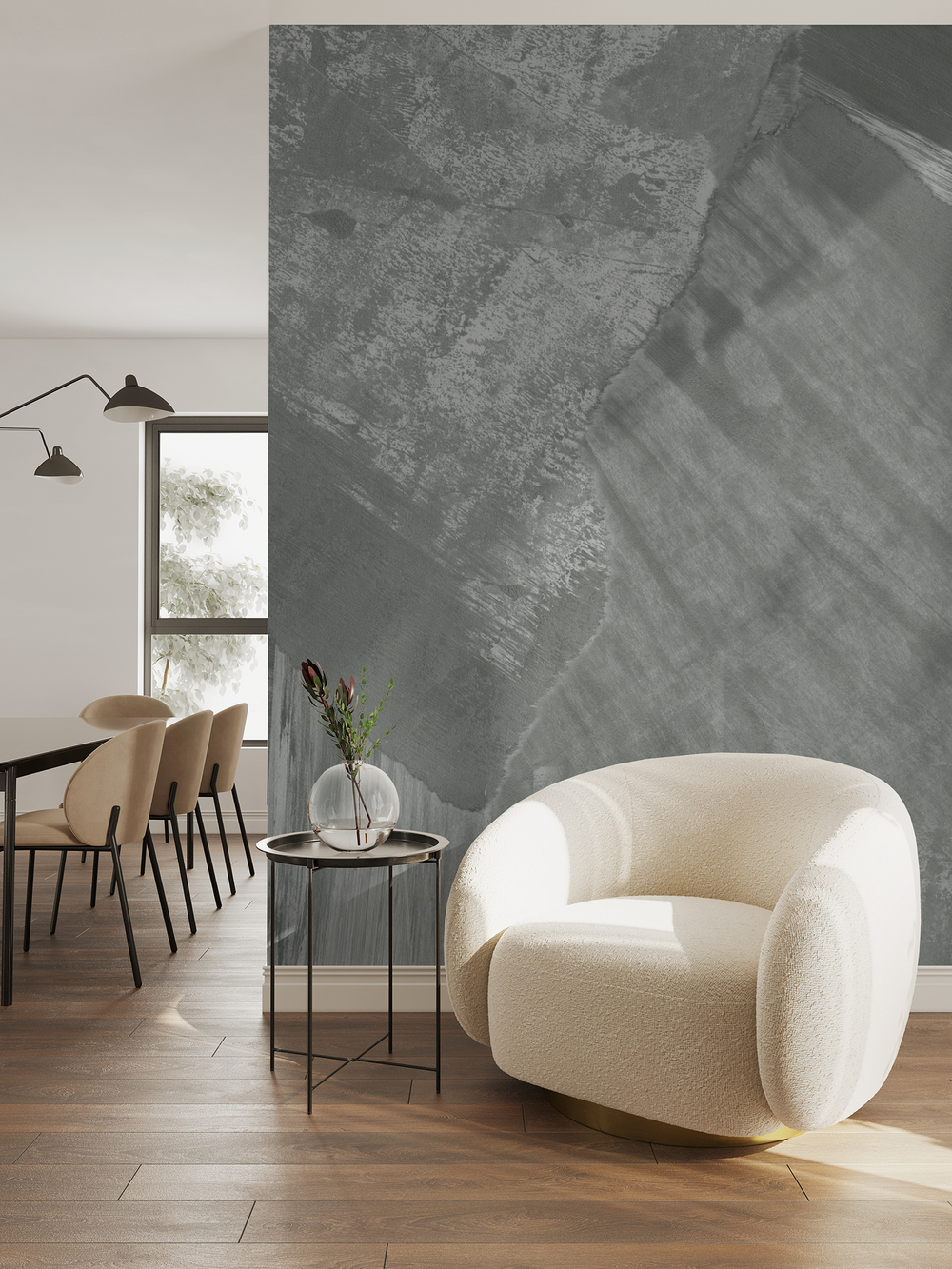 Monterey in Willow - Wallpaper Mural - Quick Ship
