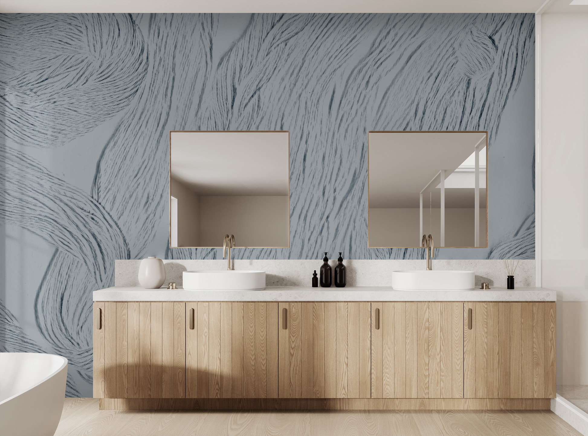 Morro Bay in Moonstone - Wallpaper Mural - Quick Ship
