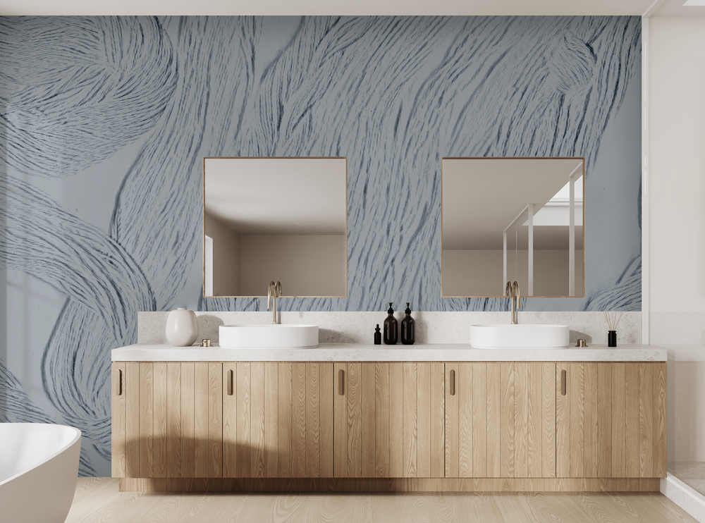 Morro Bay in Moonstone - Wallpaper Mural - Quick Ship
