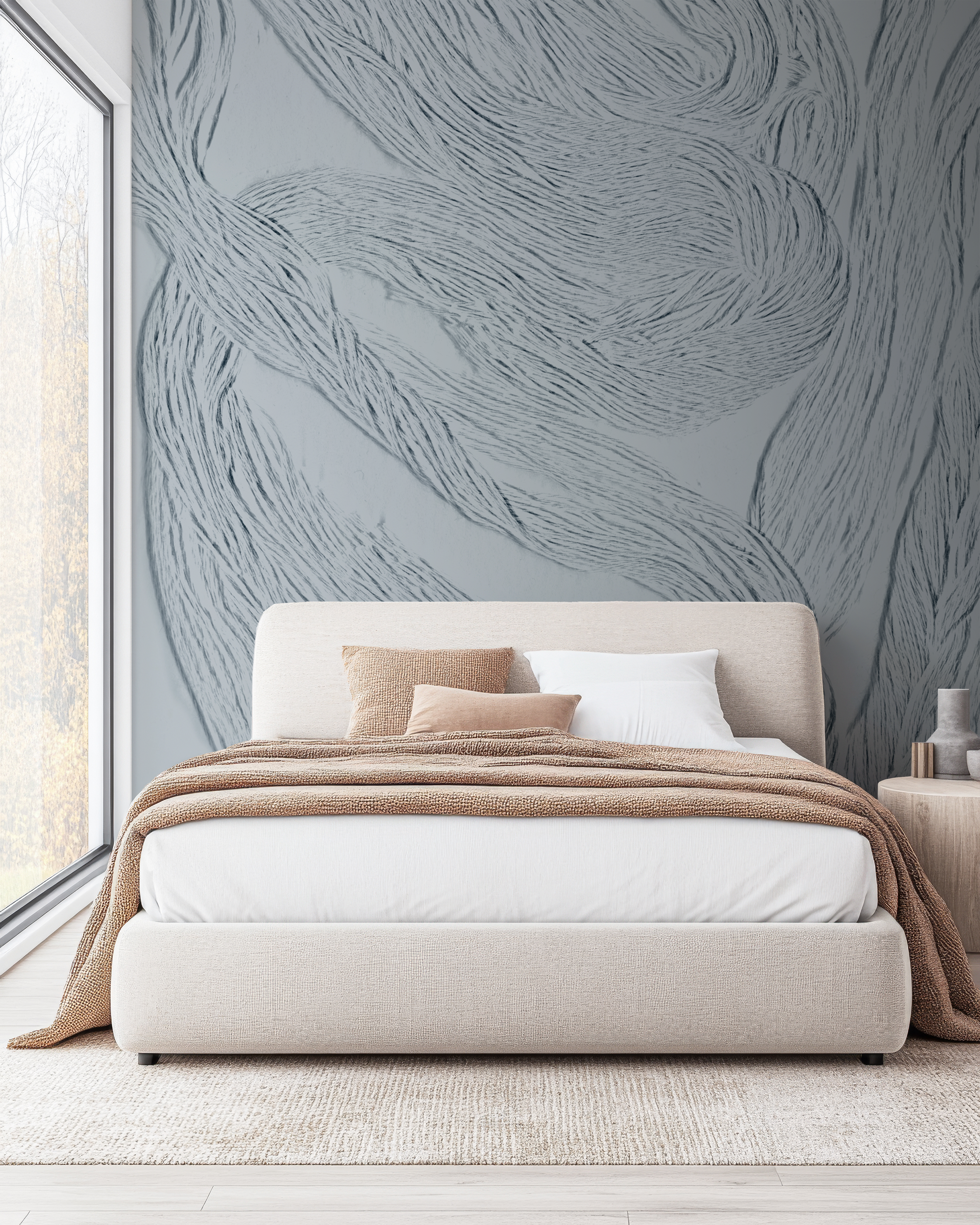 Image of Morro Bay in Moonstone - Wallpaper Mural - Quick Ship