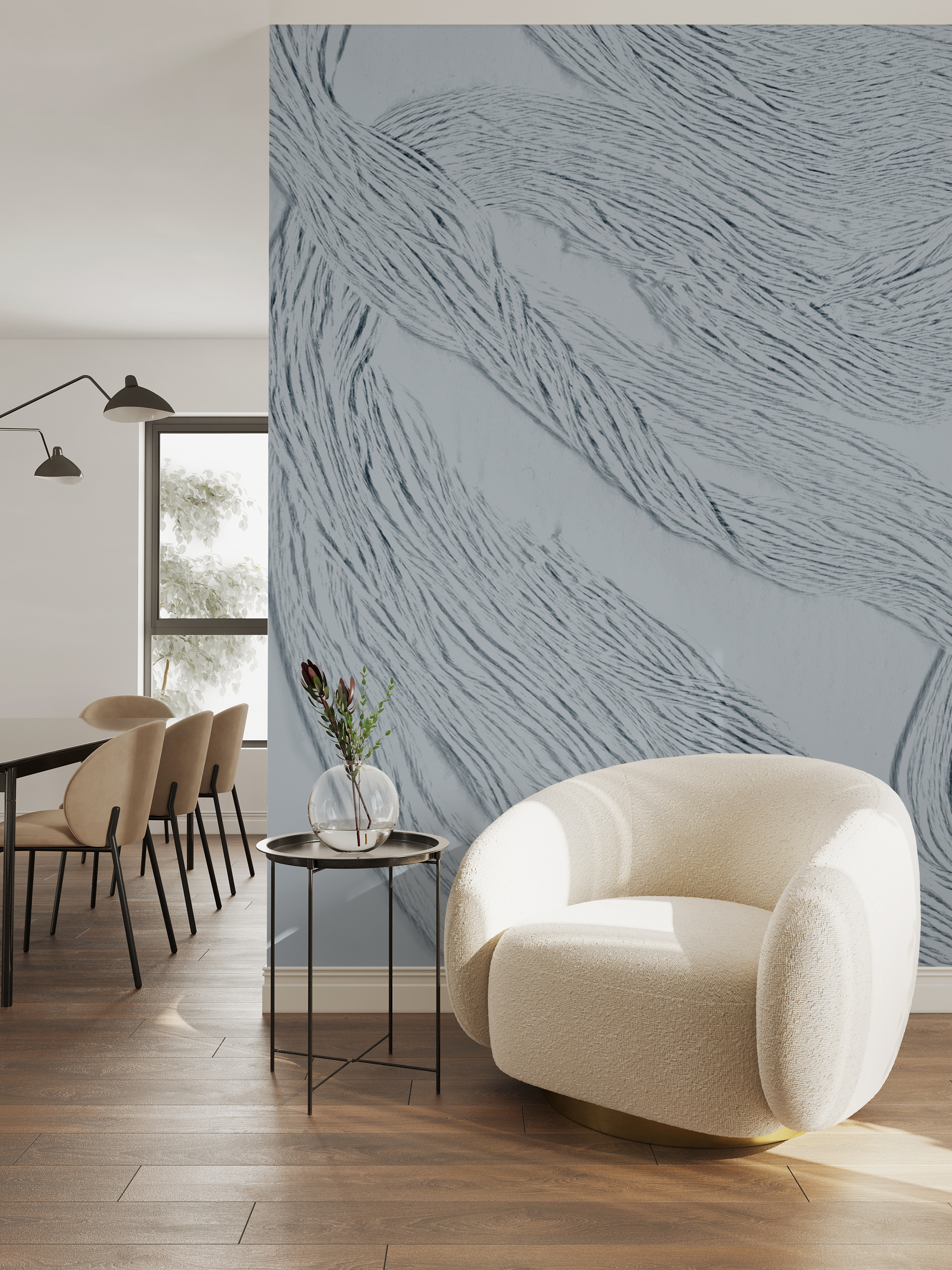 Image of Morro Bay in Moonstone - Wallpaper Mural - Quick Ship