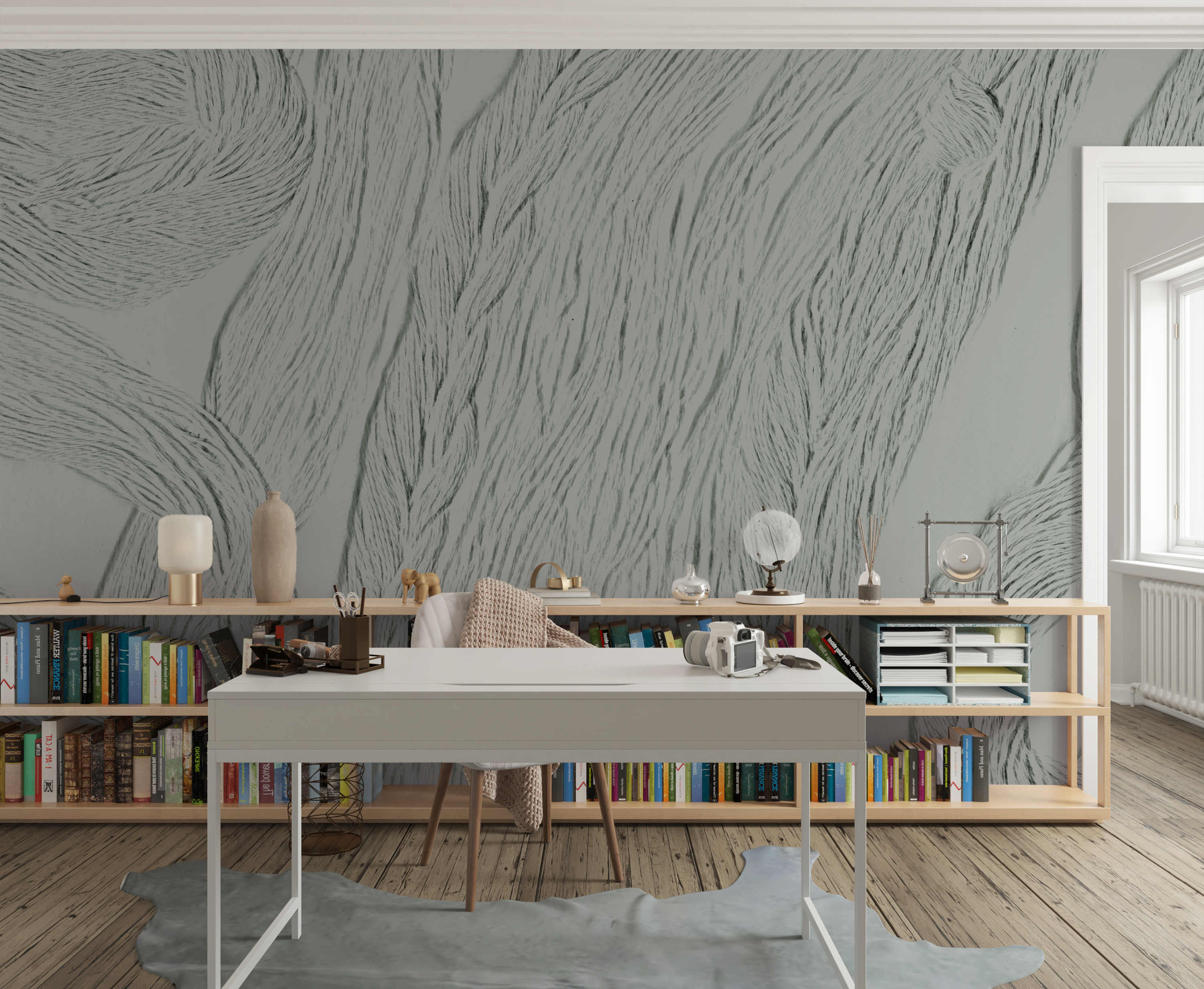 Image of Morro Bay in Willow - Wallpaper Mural - Quick Ship