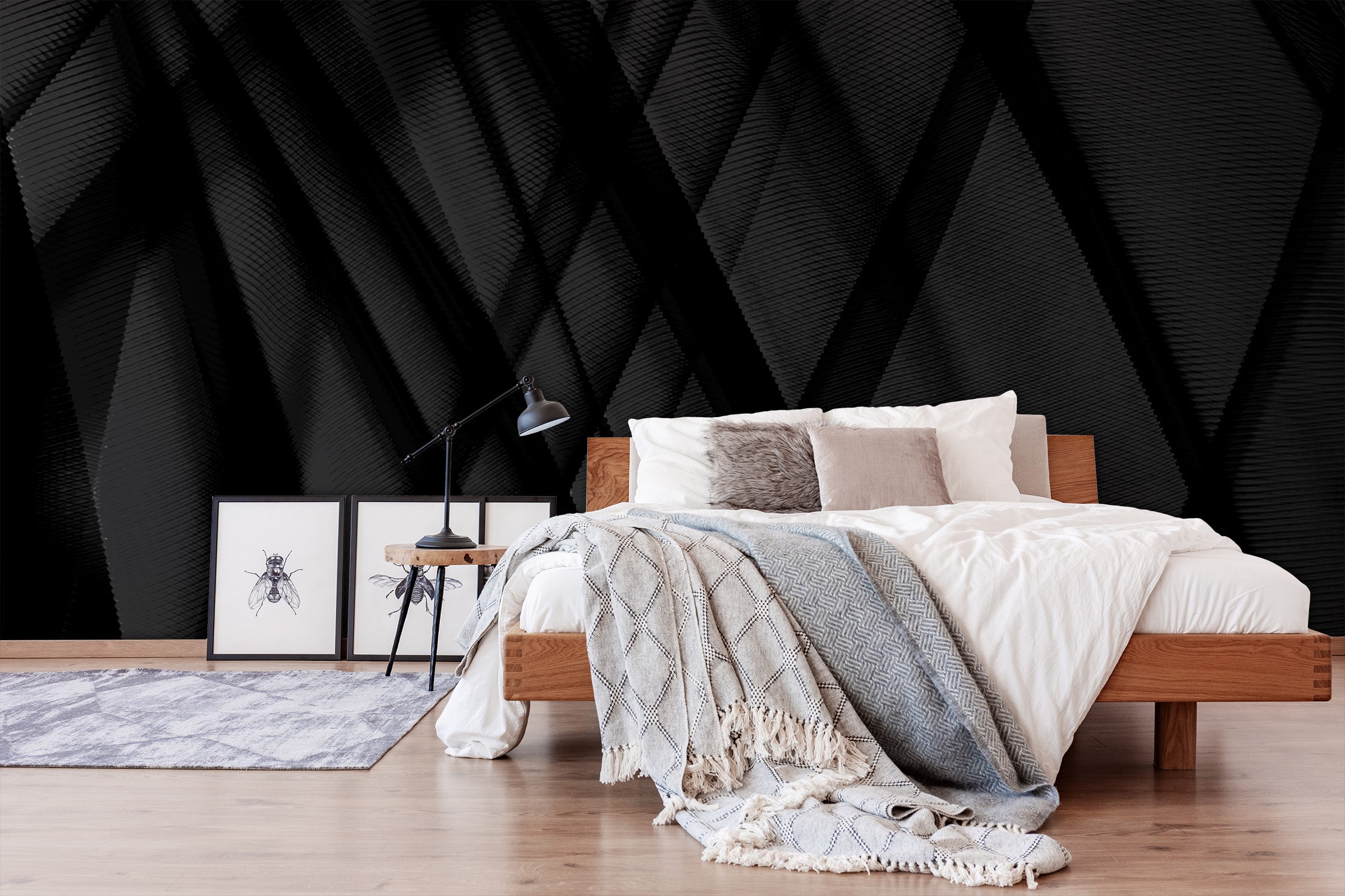 Image of Moulage Moderne Noir Made to Measure Mural