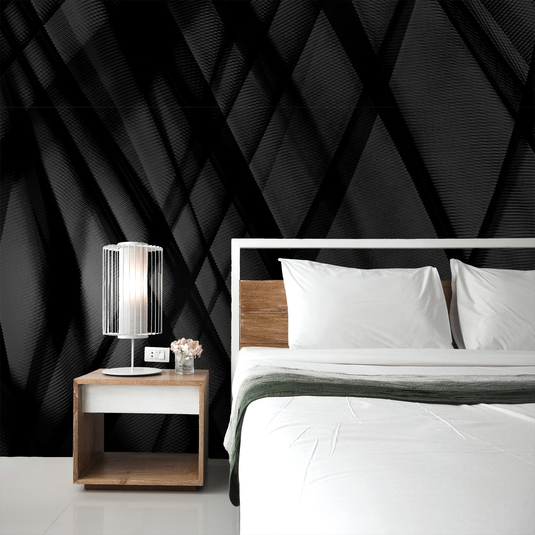 Image of Moulage Moderne Noir Made to Measure Mural