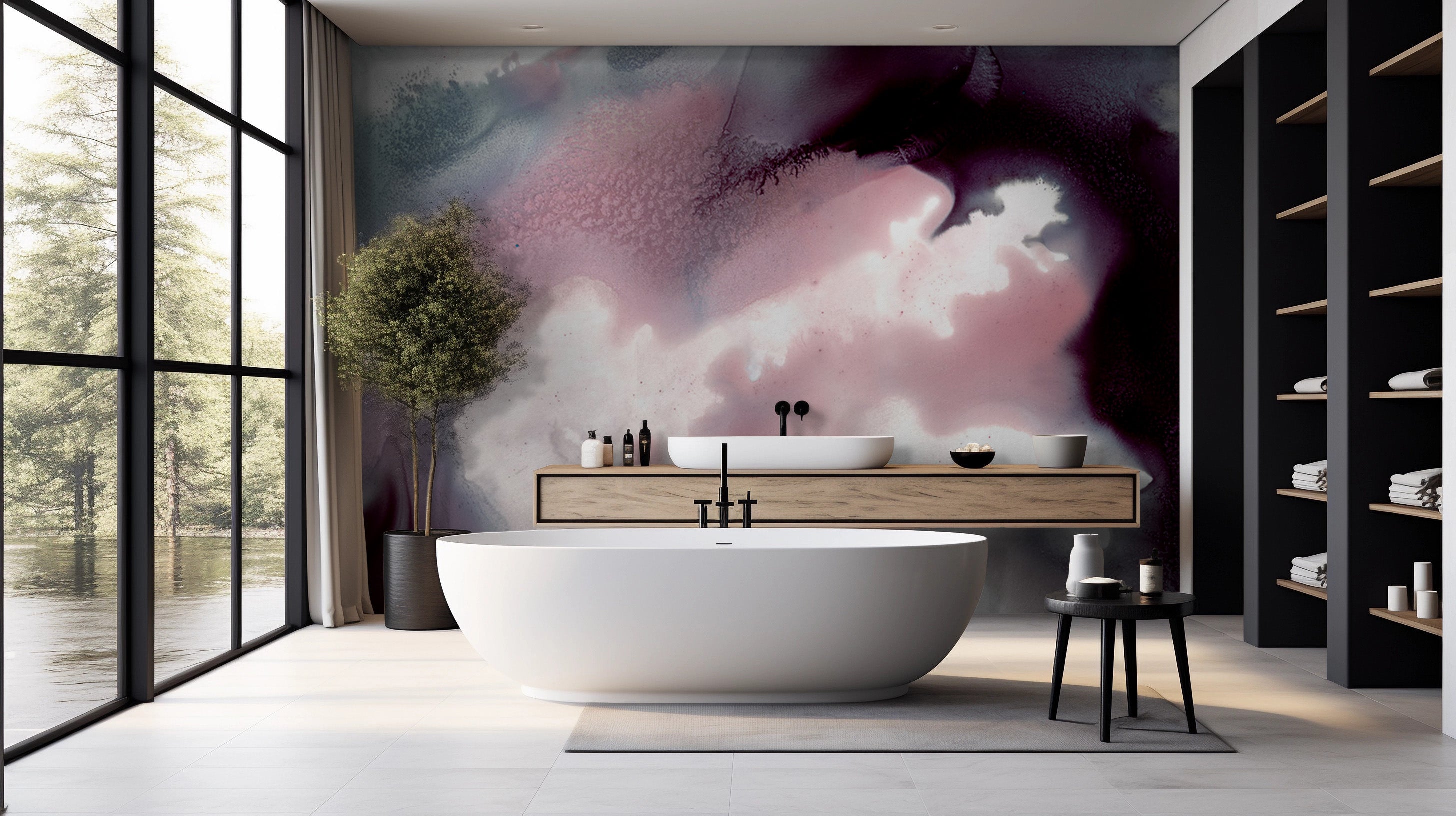 Image of Mulberry Wine Made To Measure Mural