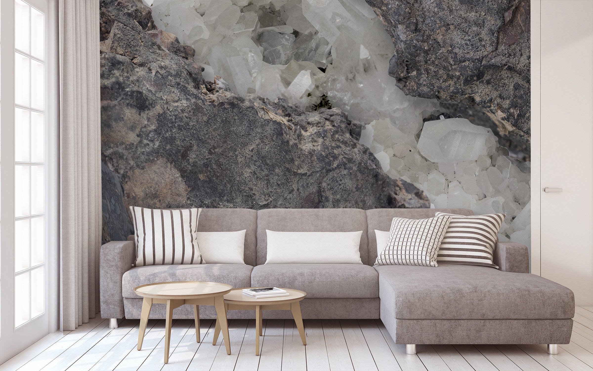 Image of Native Mineral + Apophyllite Made to Measure Mural
