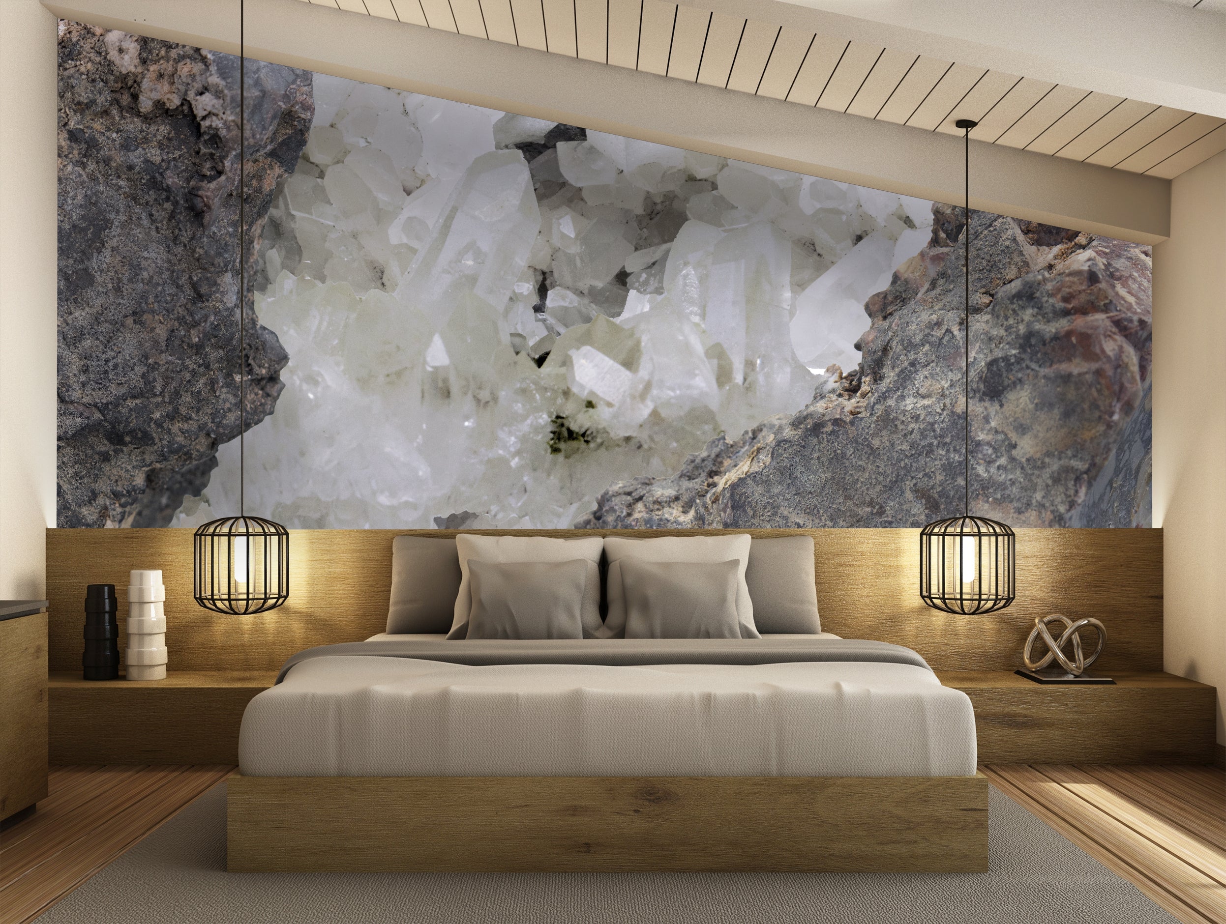 Image of Native Mineral + Apophyllite Made to Measure Mural