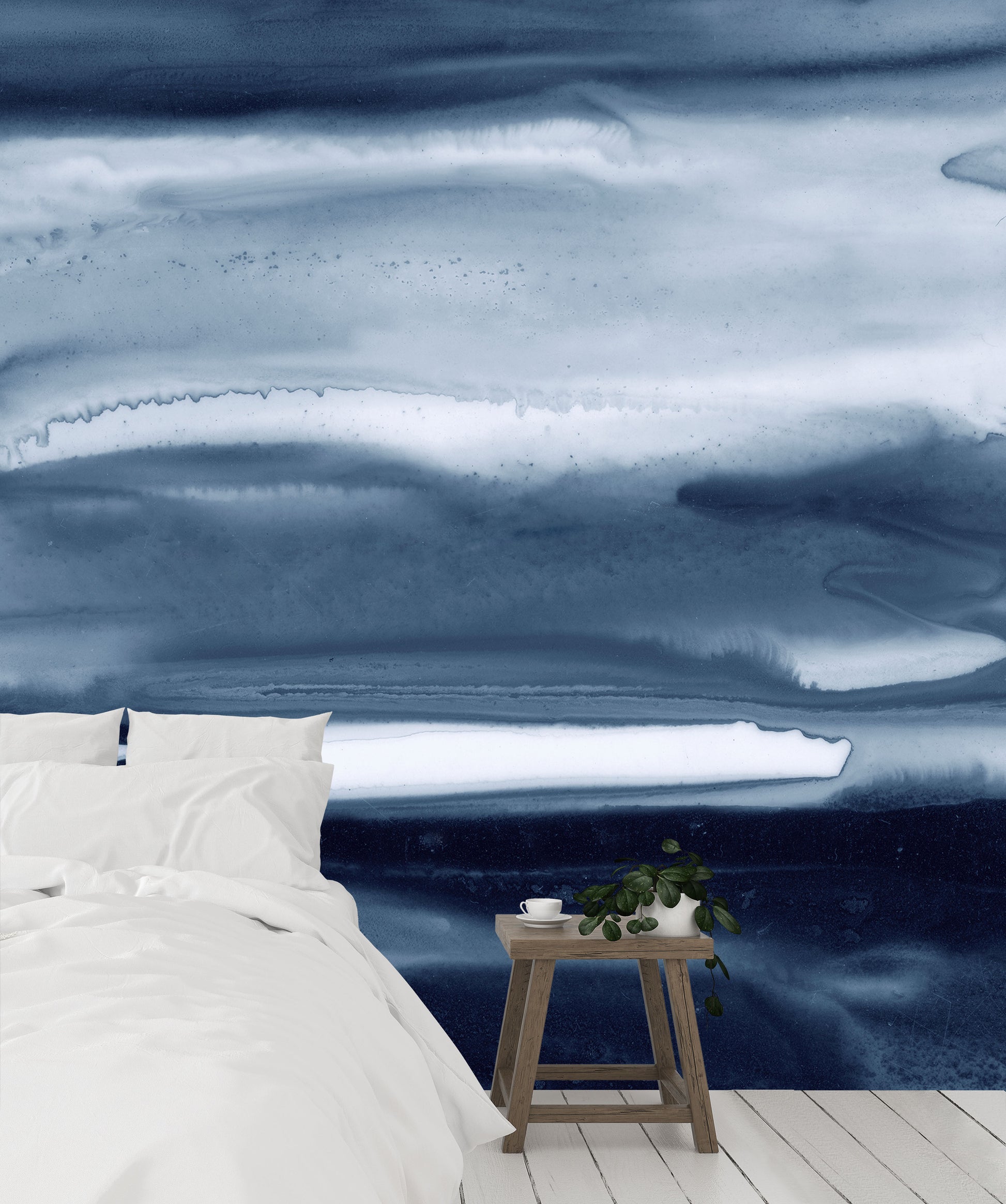 Navy Shades - Quick Ship Wallpaper Mural