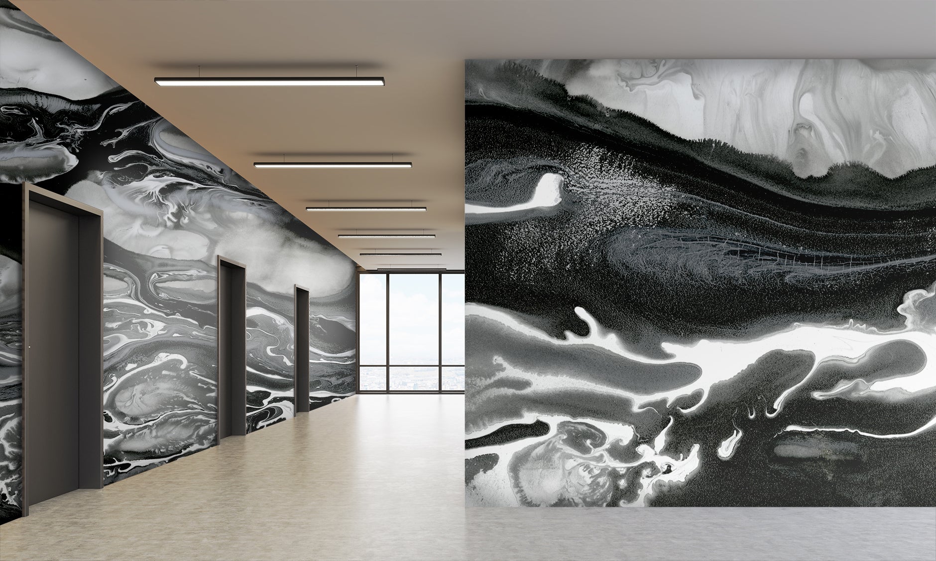 Obsidian Made to Measure Mural