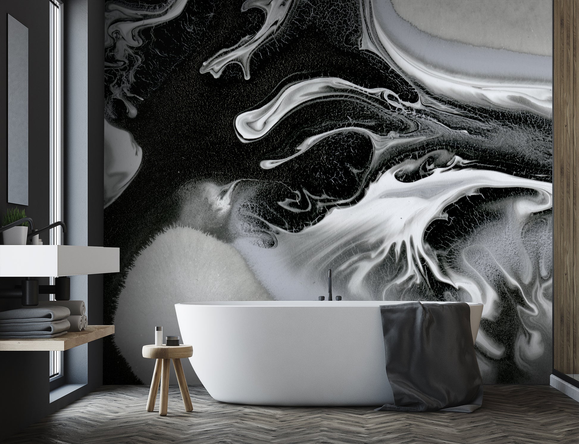 Obsidian Made to Measure Mural