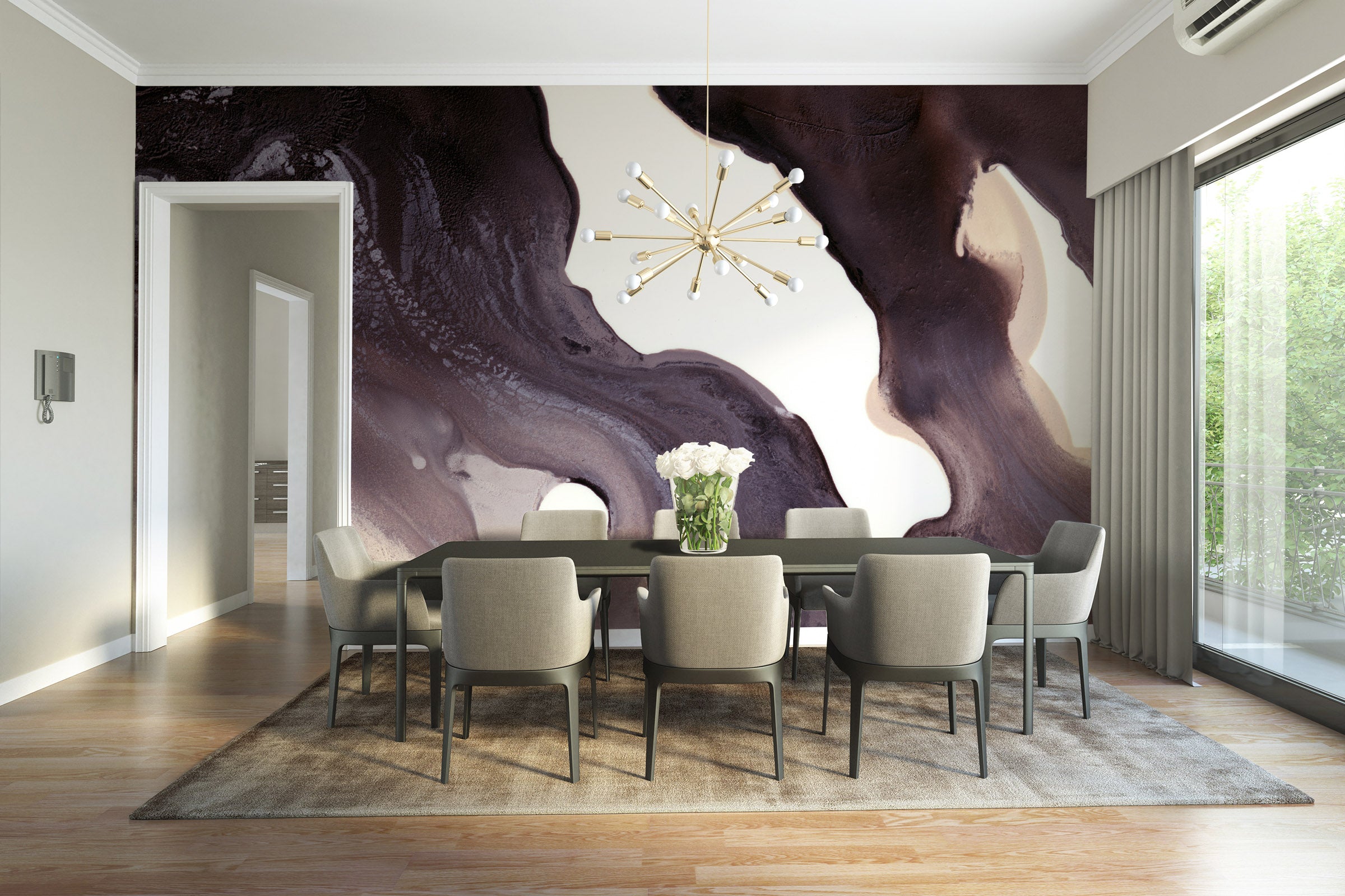 Image of Orchid Swirl Made To Measure Mural