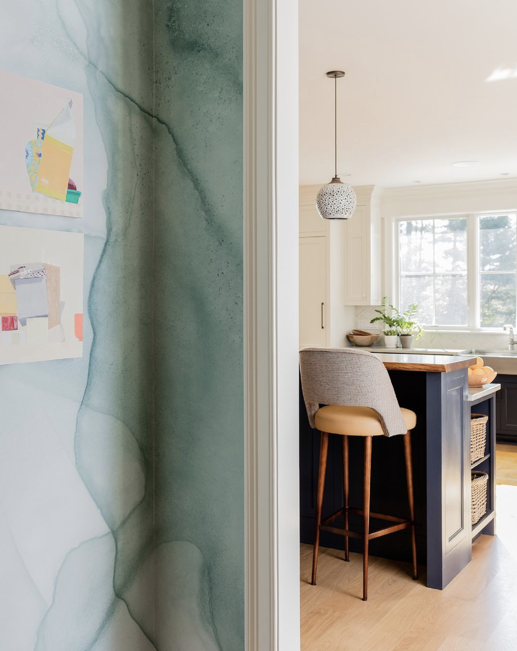 Image of Pale Pewter Made To Measure Mural