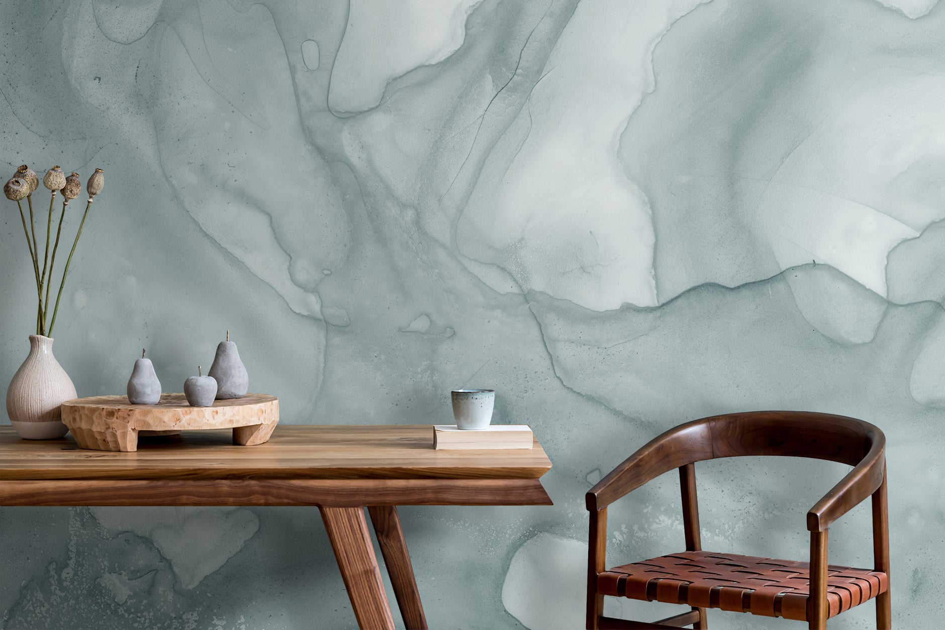 Image of Pale Pewter Made To Measure Mural