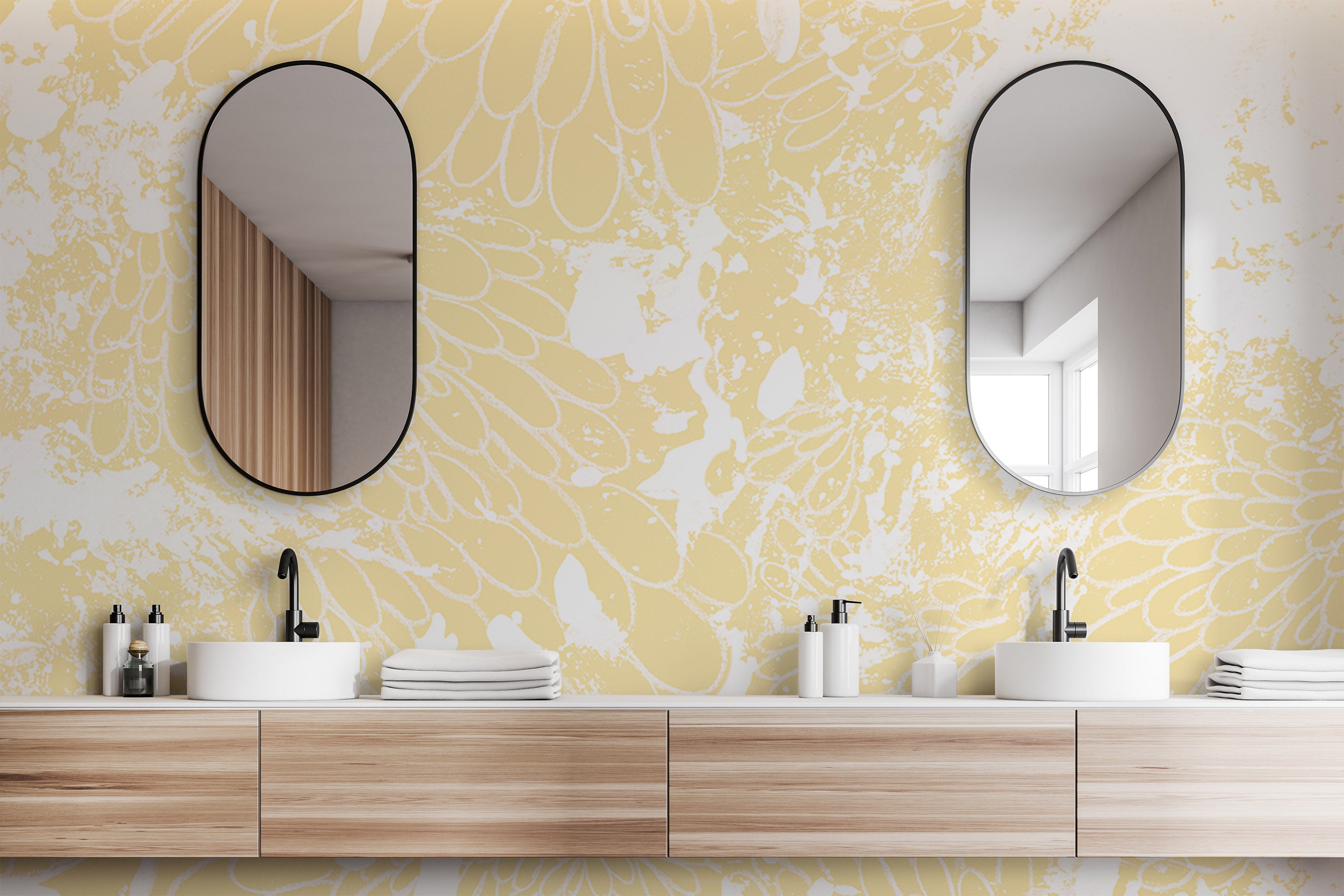 Image of Phyllary in Marigold Made to Measure Mural