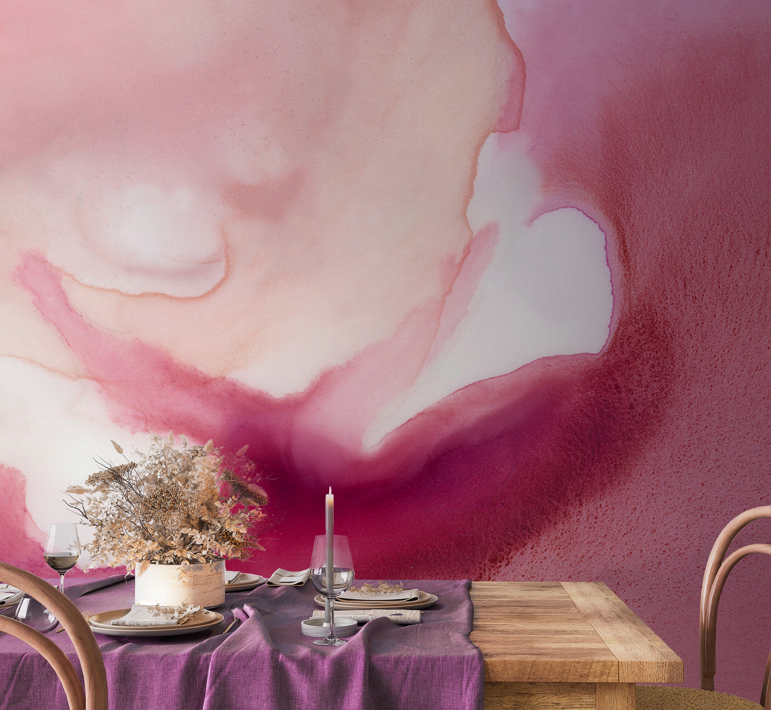 Image of Pink Cloud Made to Measure Mural