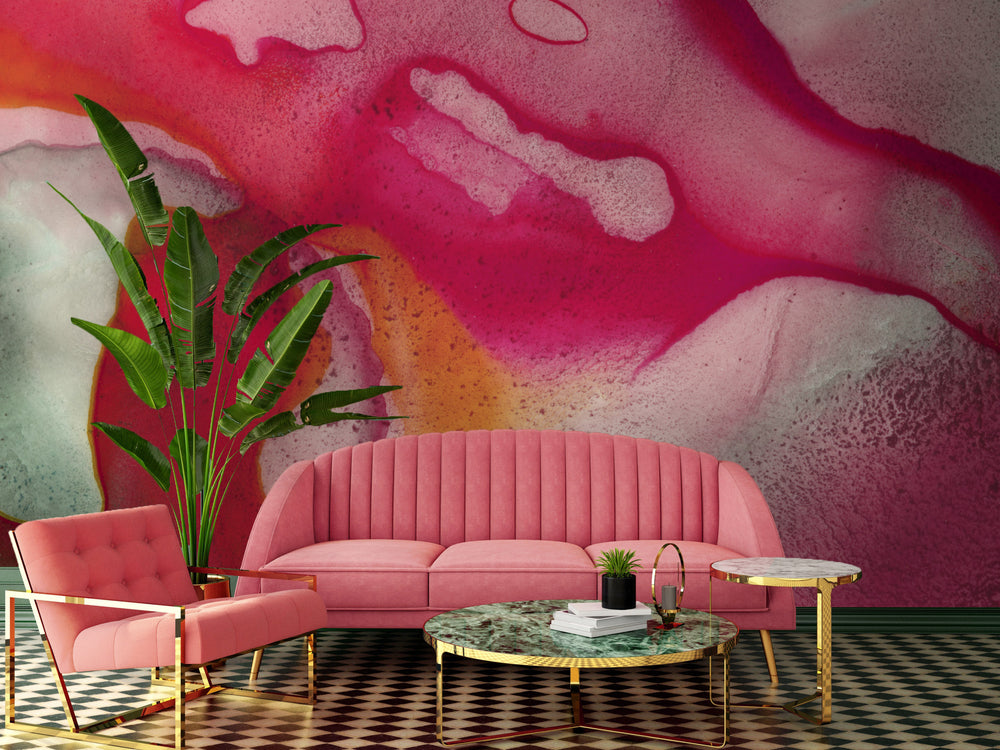 Pink Combustion Made to Measure Mural