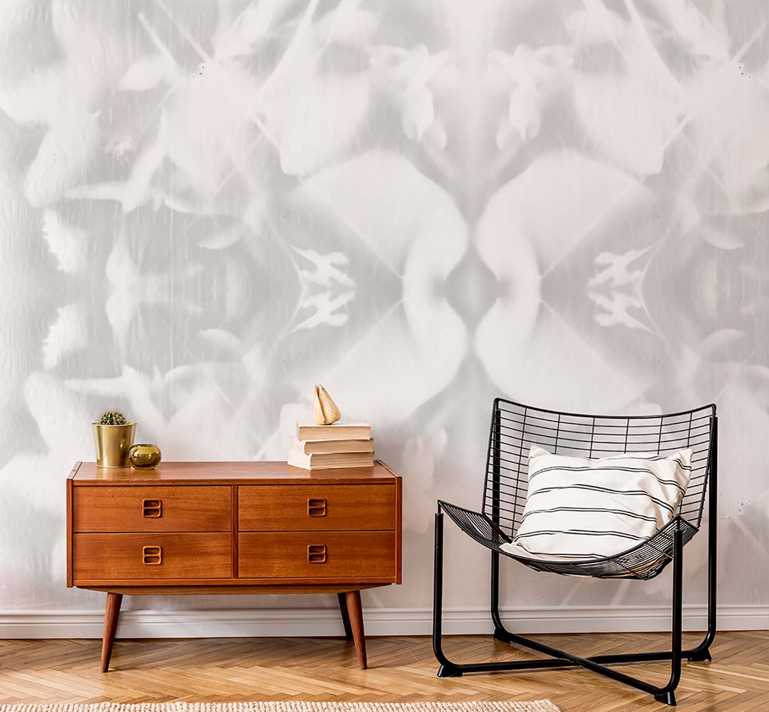 Image of Plume in Pearl Made to Measure Mural