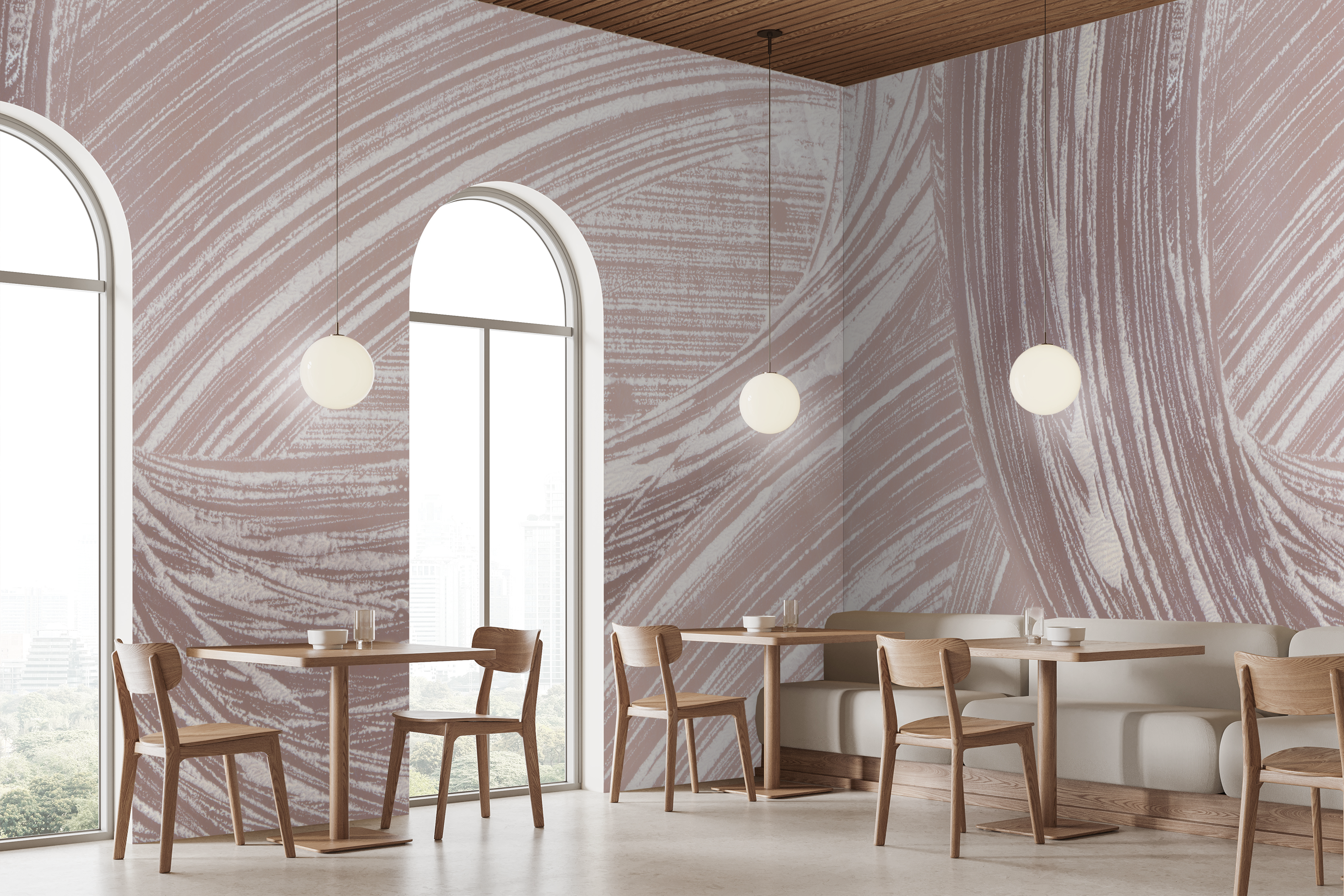 Image of Point Reyes in Rosewater - Wallpaper Mural - Quick Ship