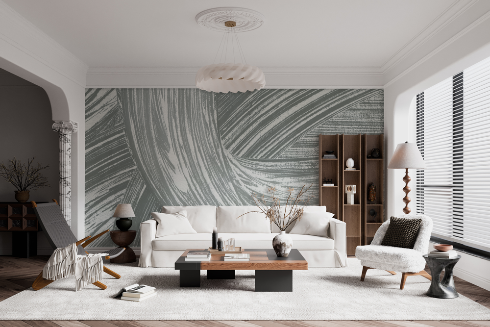 Point Reyes in Willow - Wallpaper Mural - Quick Ship