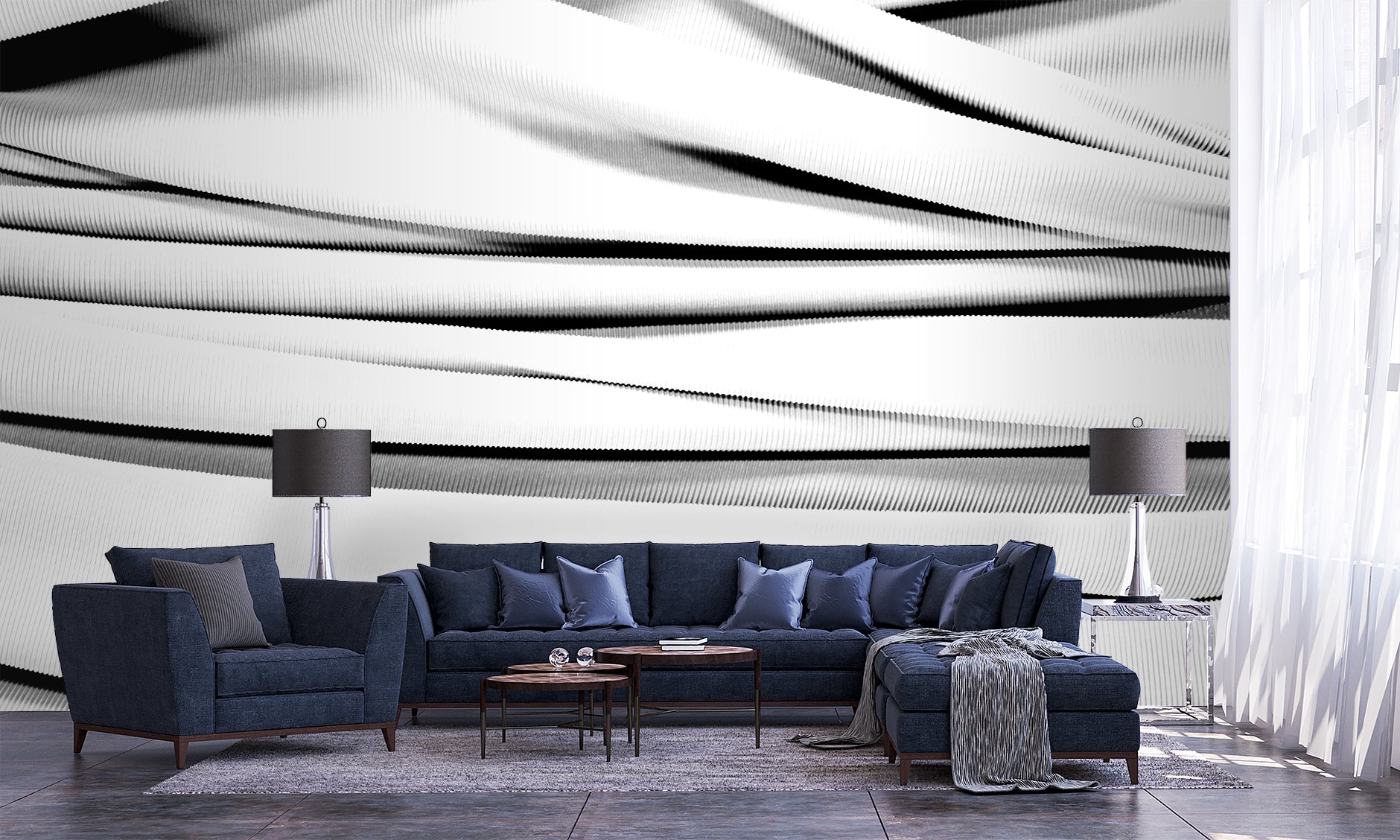 Poiret Blanc Made to Measure Mural