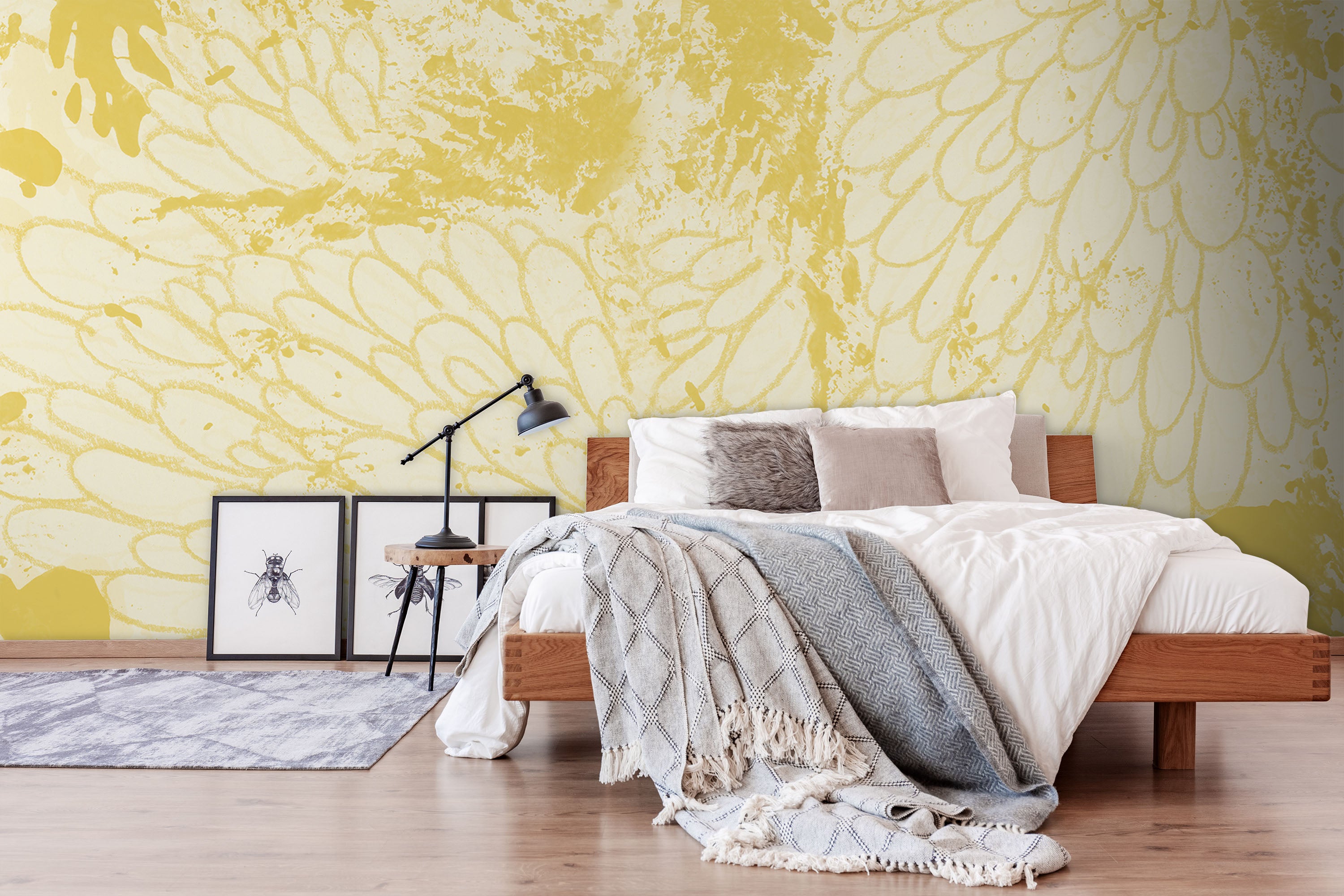 Image of Pompon in Marigold Made to Measure Mural