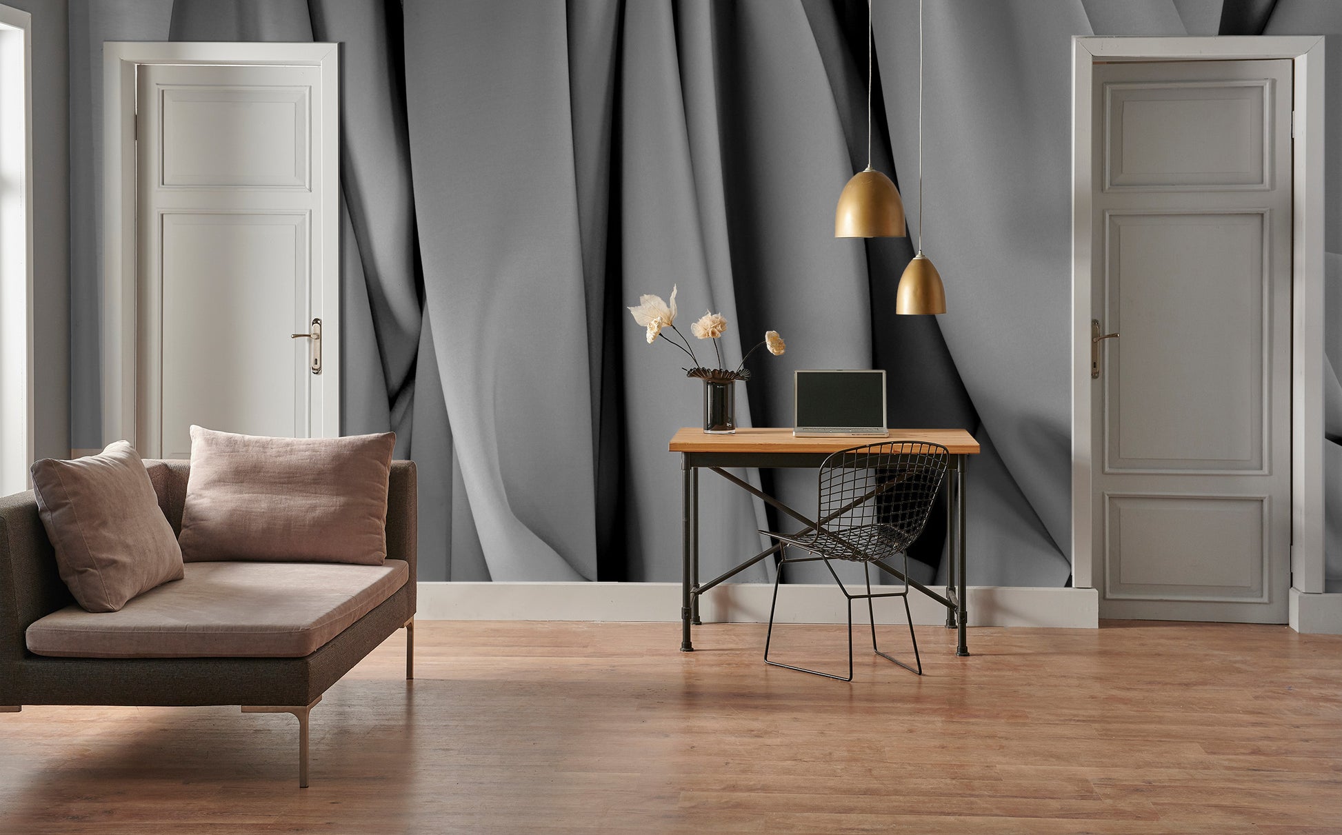 Profundeur Gris Made to Measure Mural