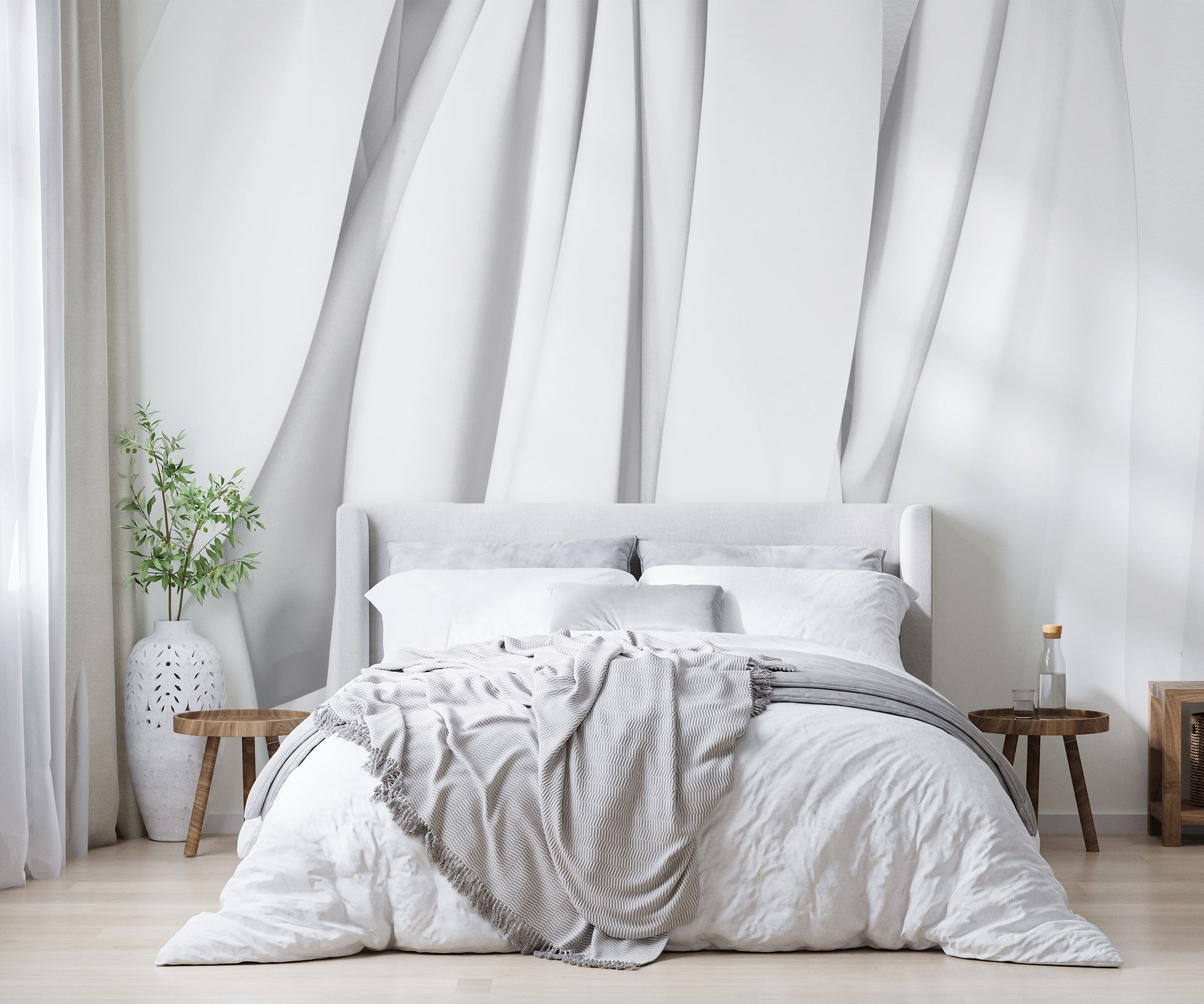 Profundeur Blanc Made to Measure Mural