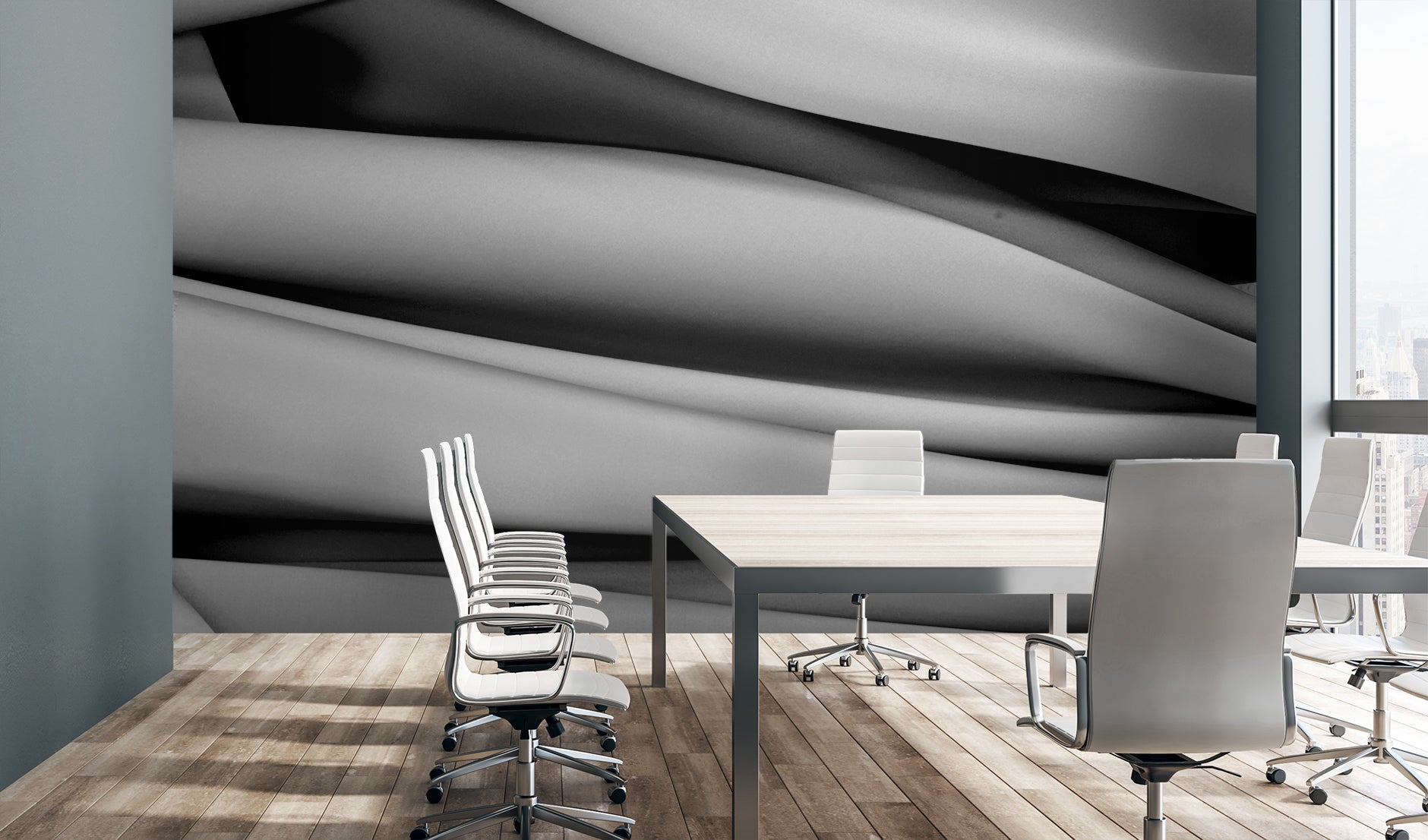 Profundeur Gris Made to Measure Mural