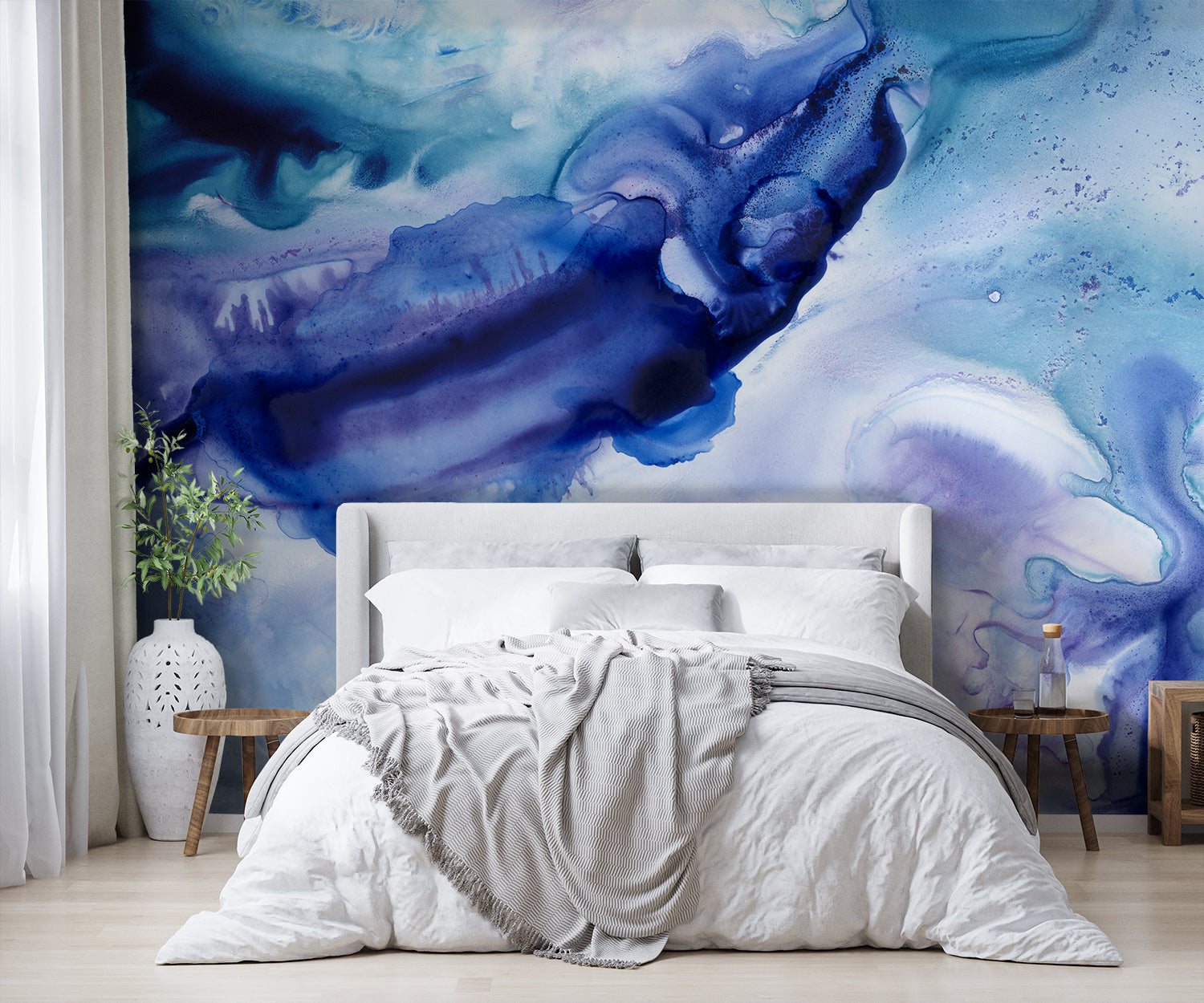 Purple & Blue Dance Made To Measure Mural