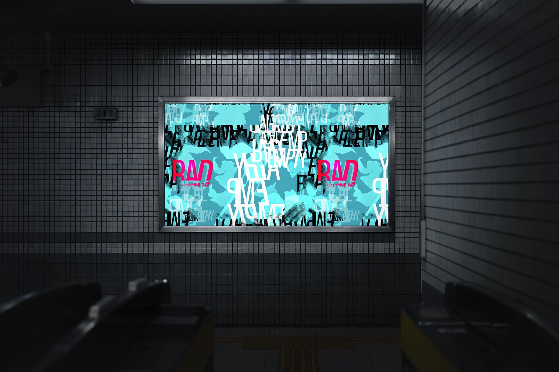 Image of Radical Empathy in Cyan - Wallpaper Mural - Quick Ship Mural