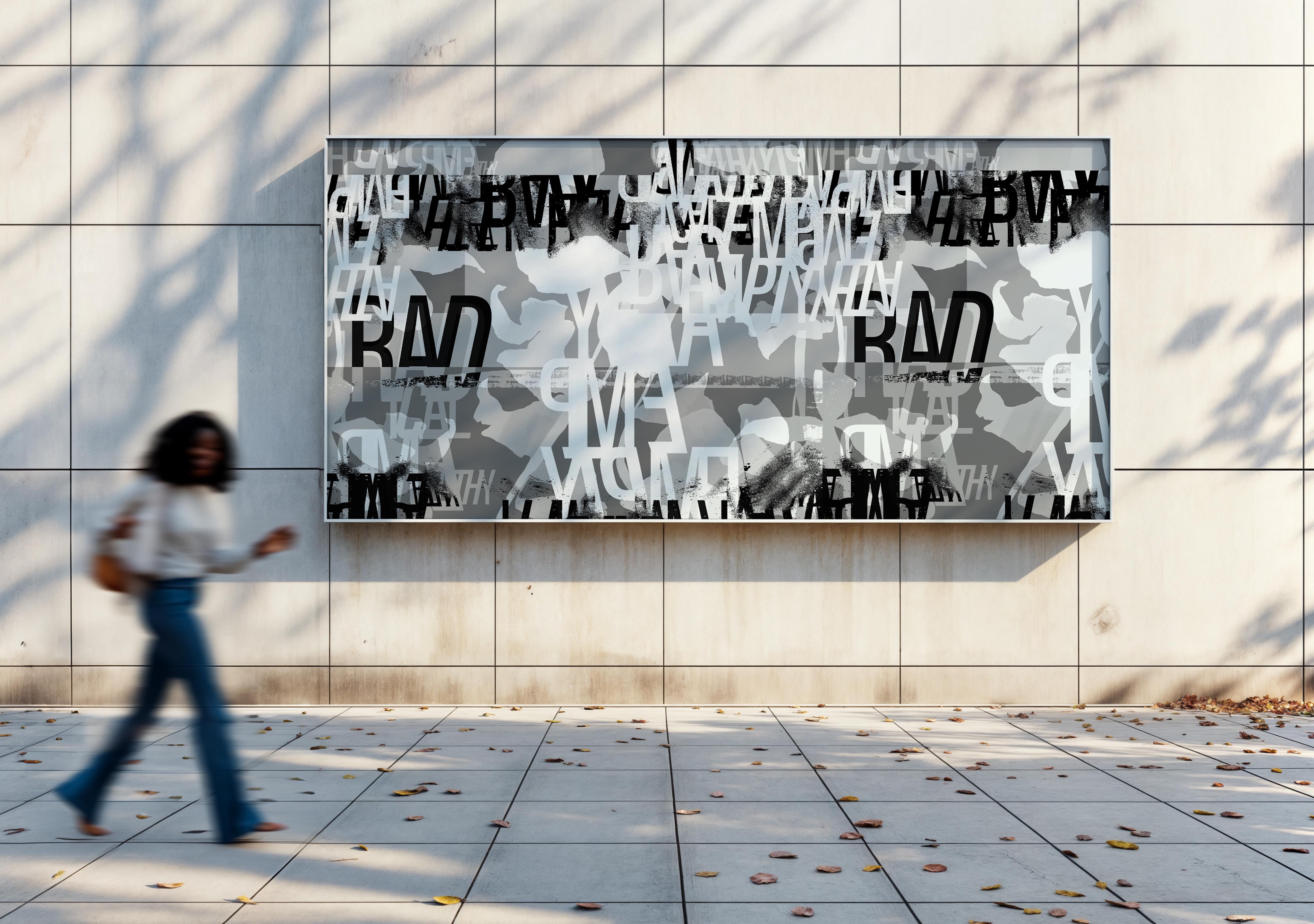 Image of Radical Empathy in Charcoal - Wallpaper Mural - Quick Ship