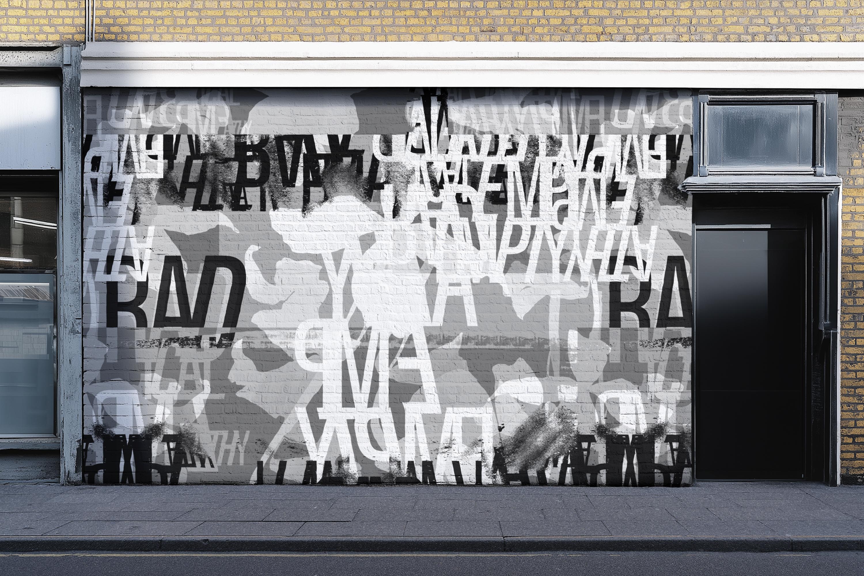 Image of Radical Empathy in Charcoal - Wallpaper Mural - Quick Ship