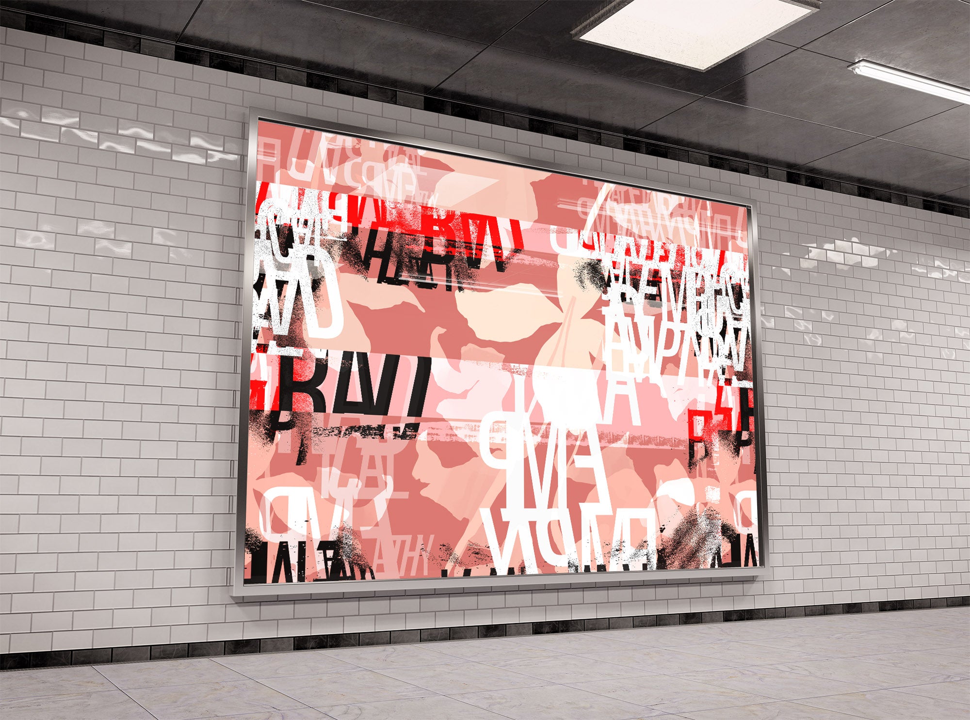 Image of Radical Empathy in Coral - Wallpaper Mural - Quick Ship Mural