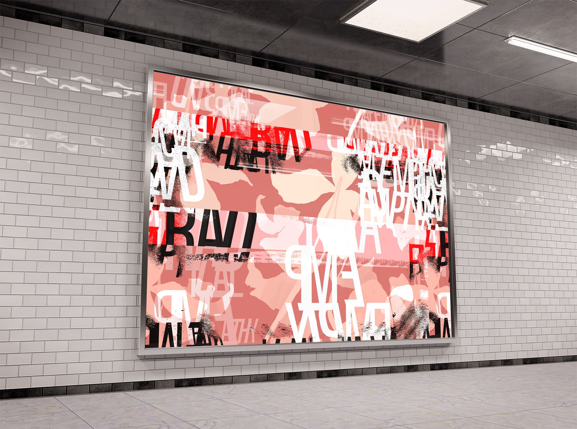 Radical Empathy in Coral - Wallpaper Mural - Quick Ship Mural