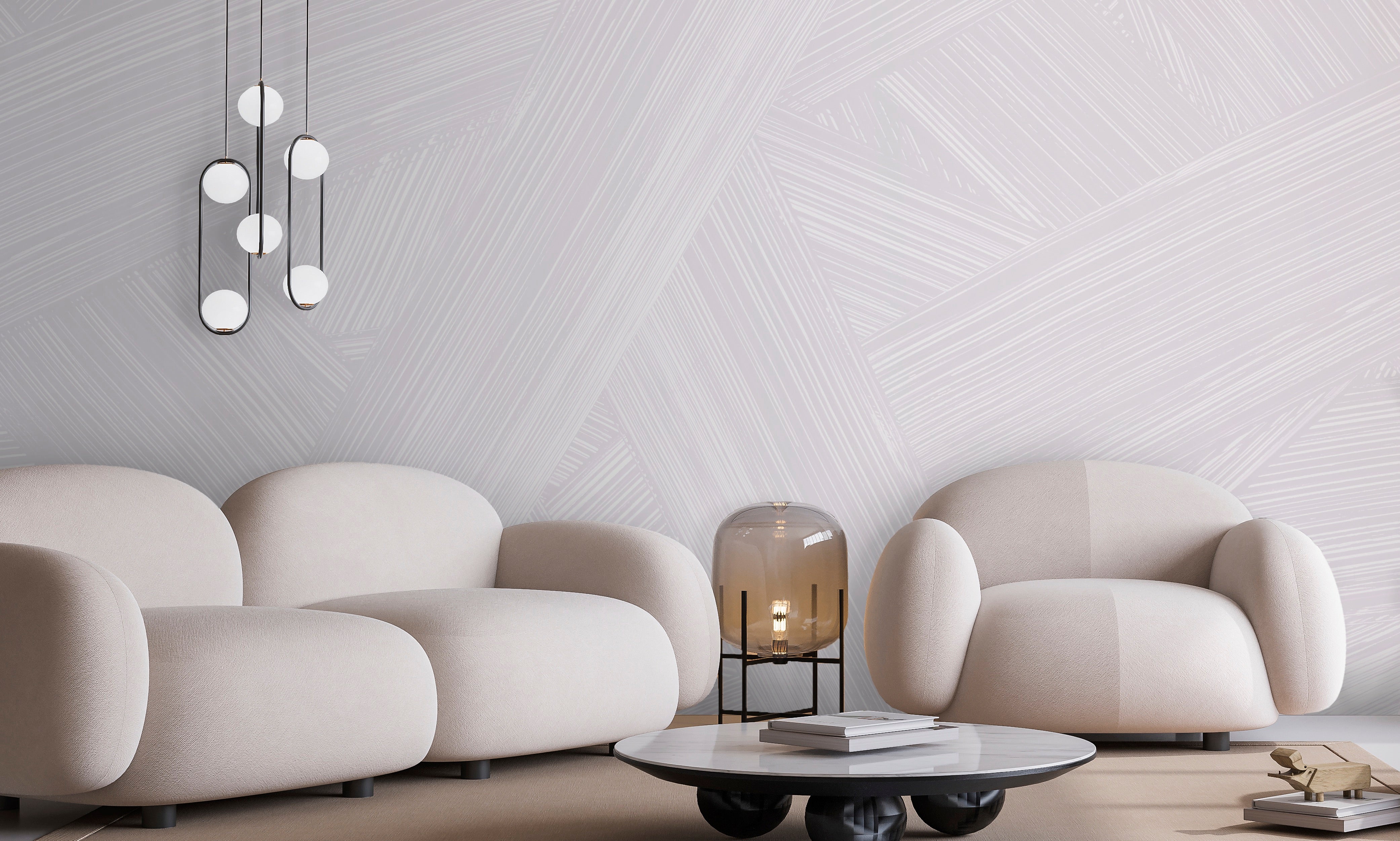 Image of Raked in Quartz - Quick Ship Mural