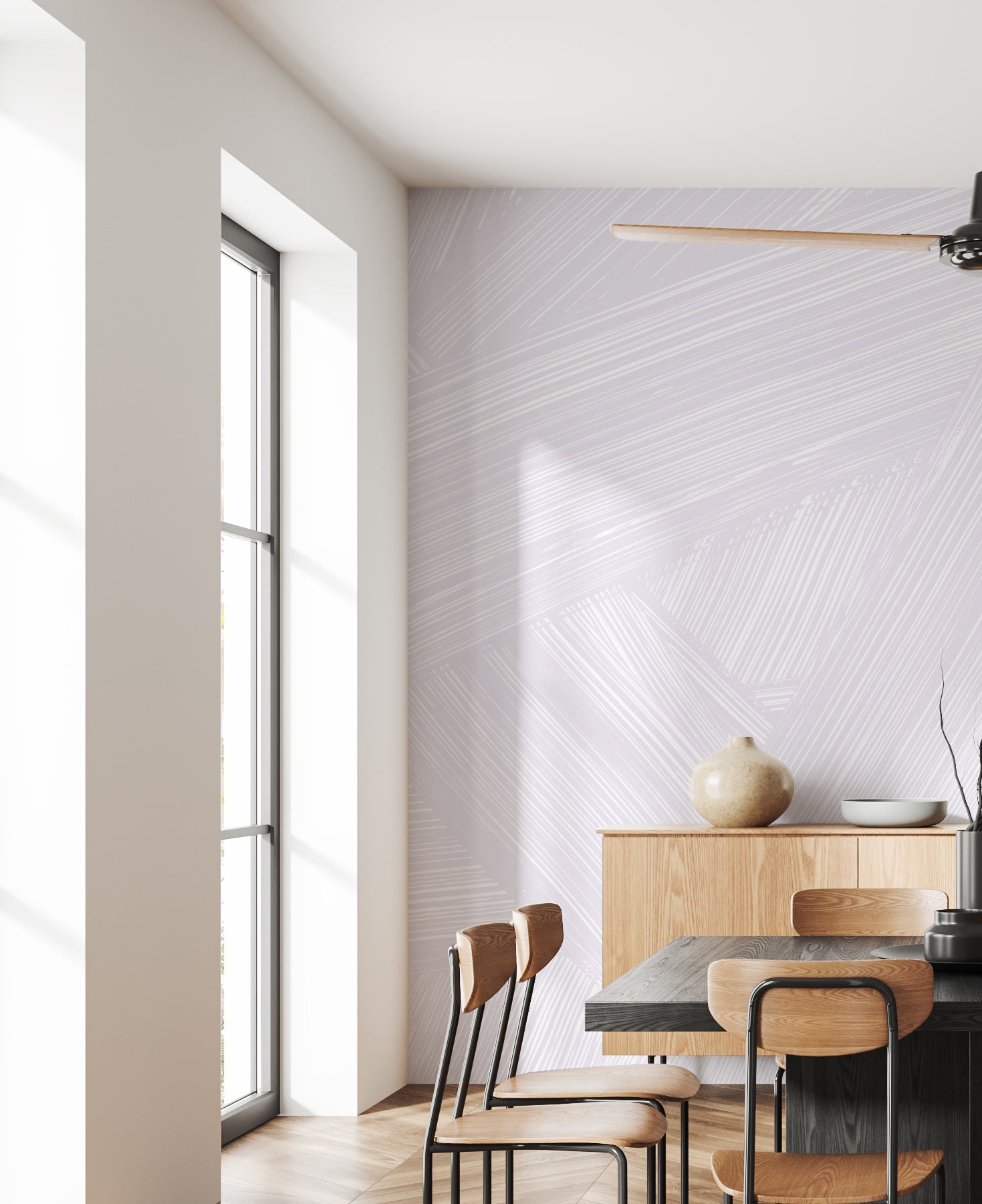 Raked in Quartz - Quick Ship Mural