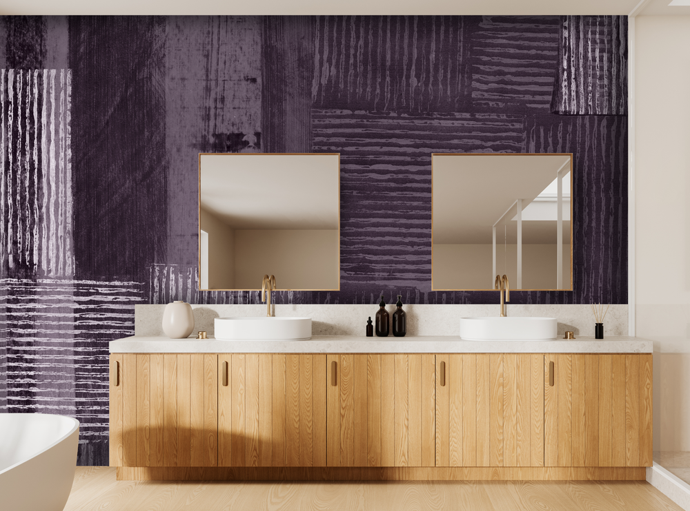 Redwoods in Orchid Mist - Wallpaper Mural - Quick Ship