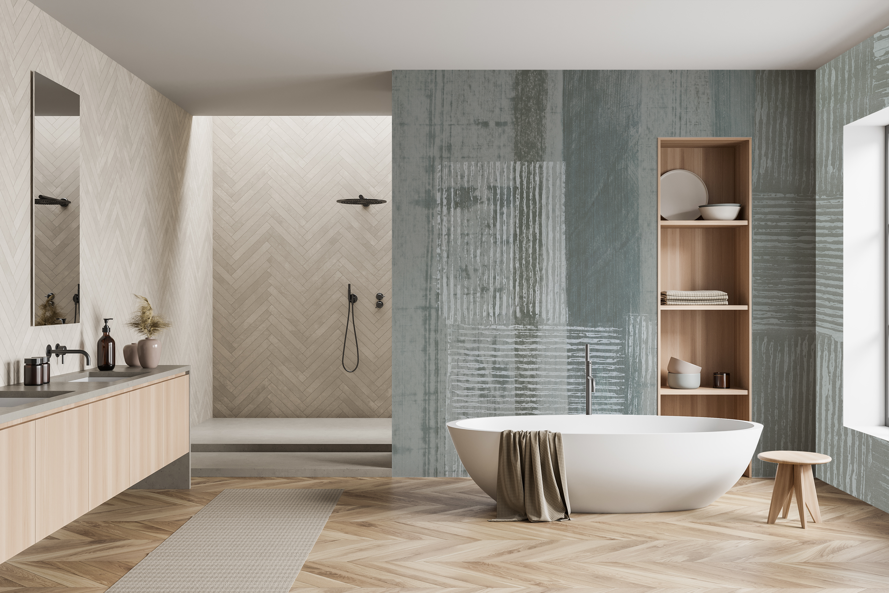 Image of Redwoods in Willow - Wallpaper Mural - Quick Ship