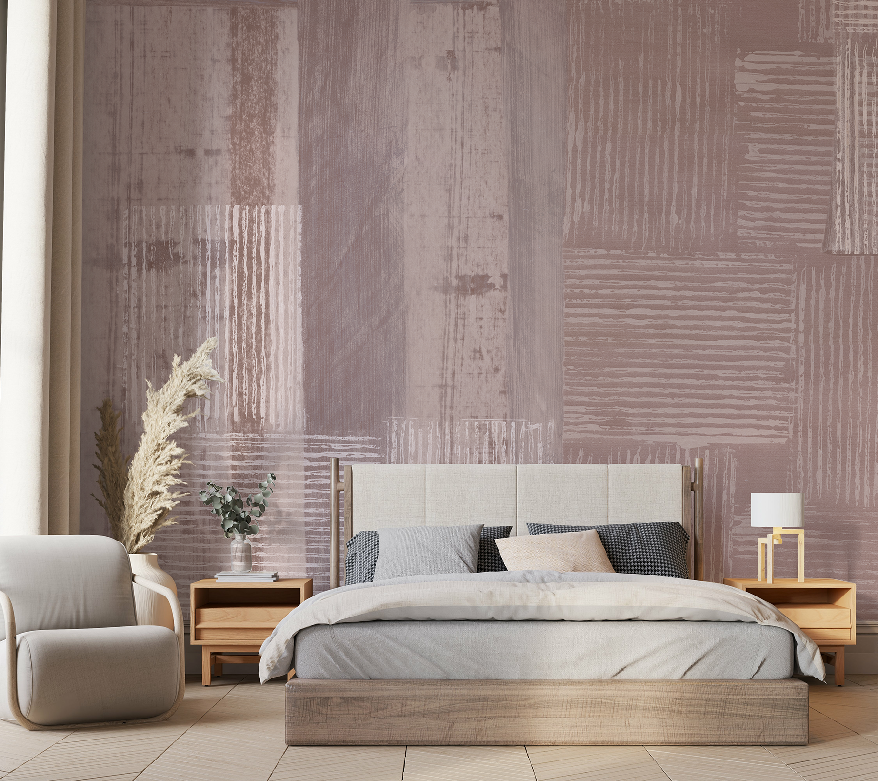 Redwoods in Rosewater - Wallpaper Mural - Quick Ship