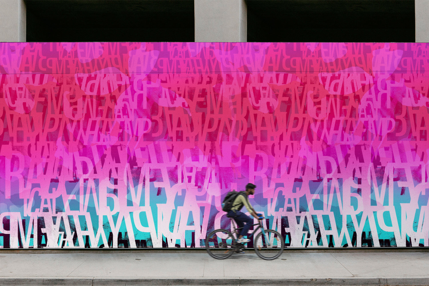 Reimagine in Pink - Wallpaper Mural - Quick Ship