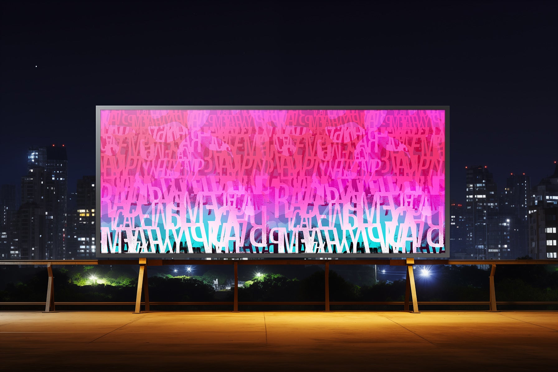 Image of Reimagine in Pink - Wallpaper Mural - Quick Ship