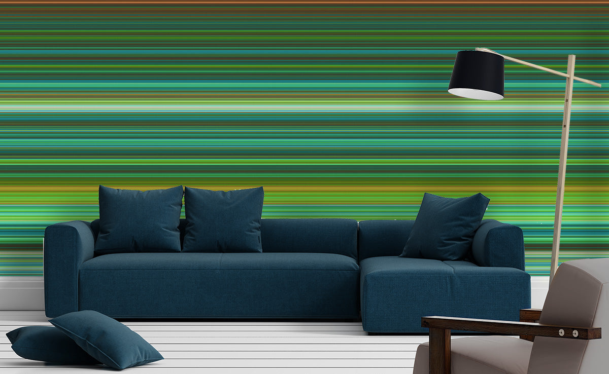 Retrograde in Green - Wallpaper Mural - Quick Ship