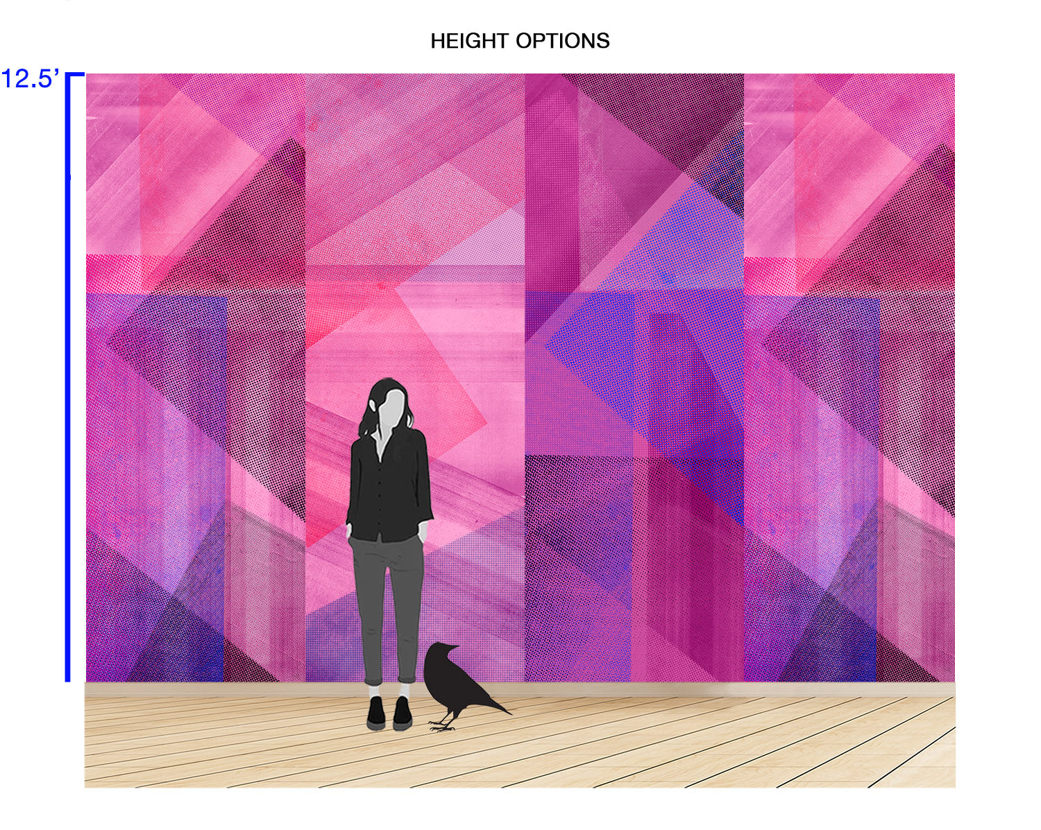 Image of Revolution Hot Pink - Mix and Match Wallpaper - Quick Ship