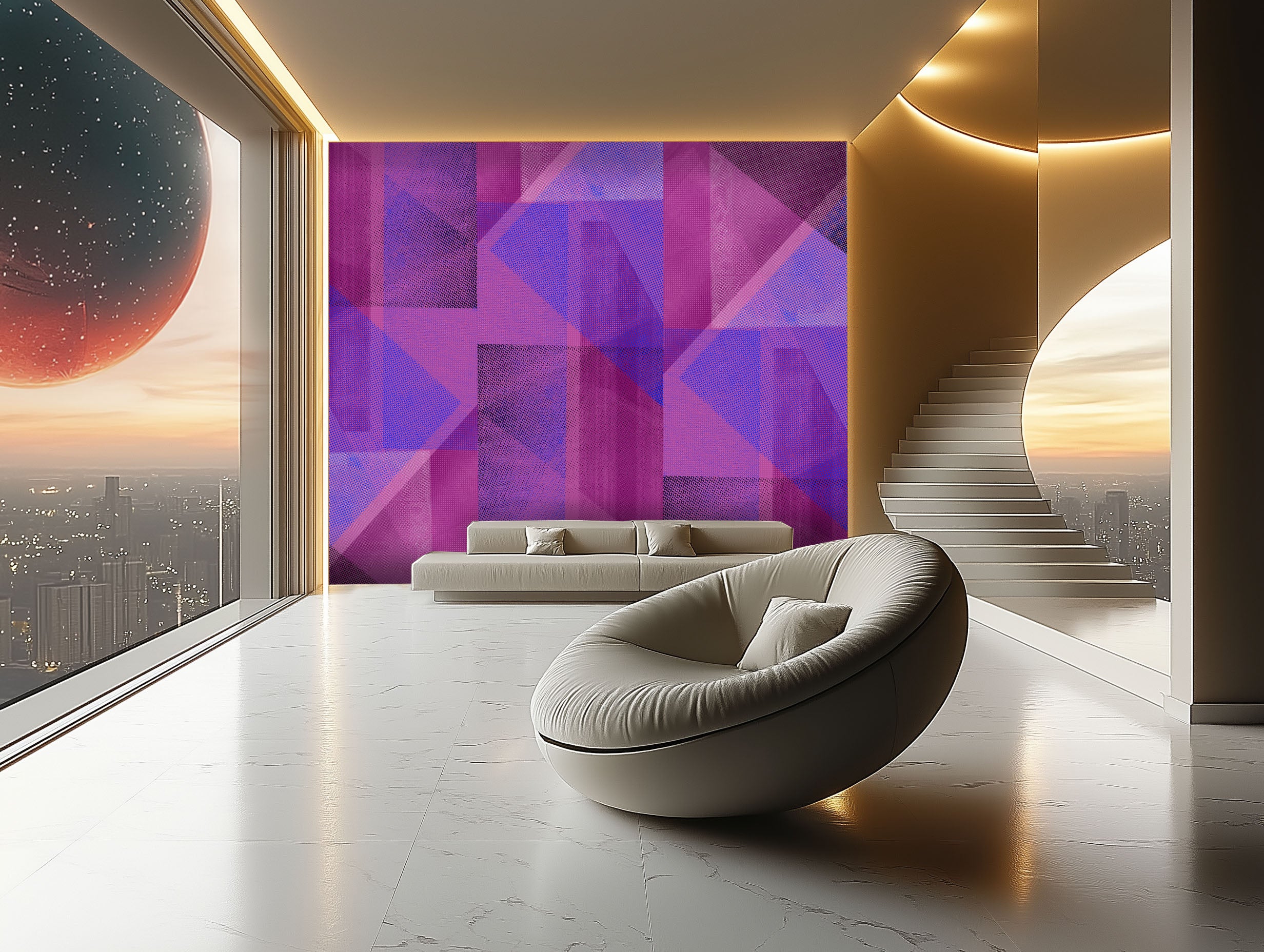 Image of Revolution Hot Pink - Mix and Match Wallpaper - Quick Ship