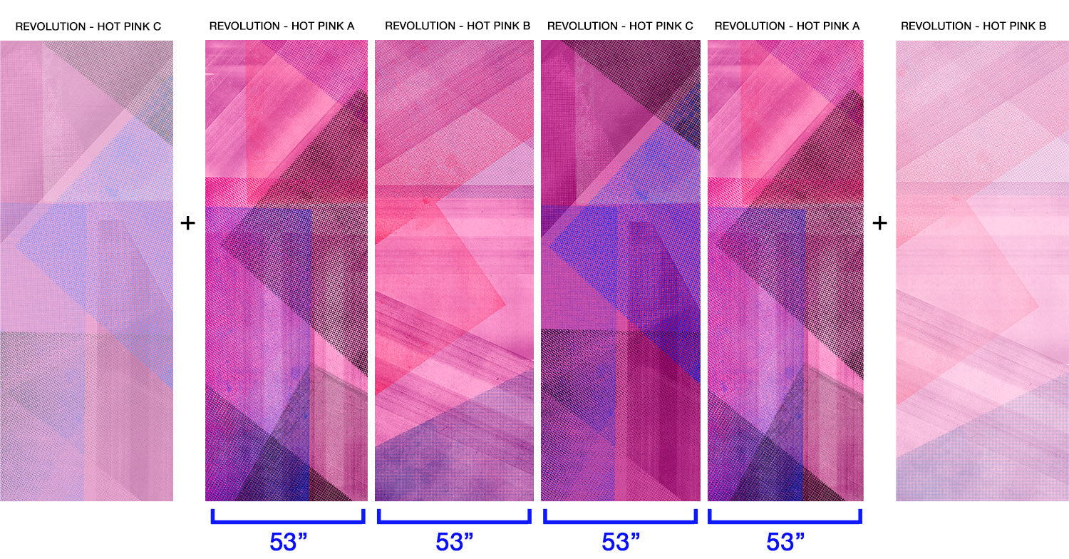 Image of Revolution Hot Pink - Mix and Match Wallpaper - Quick Ship