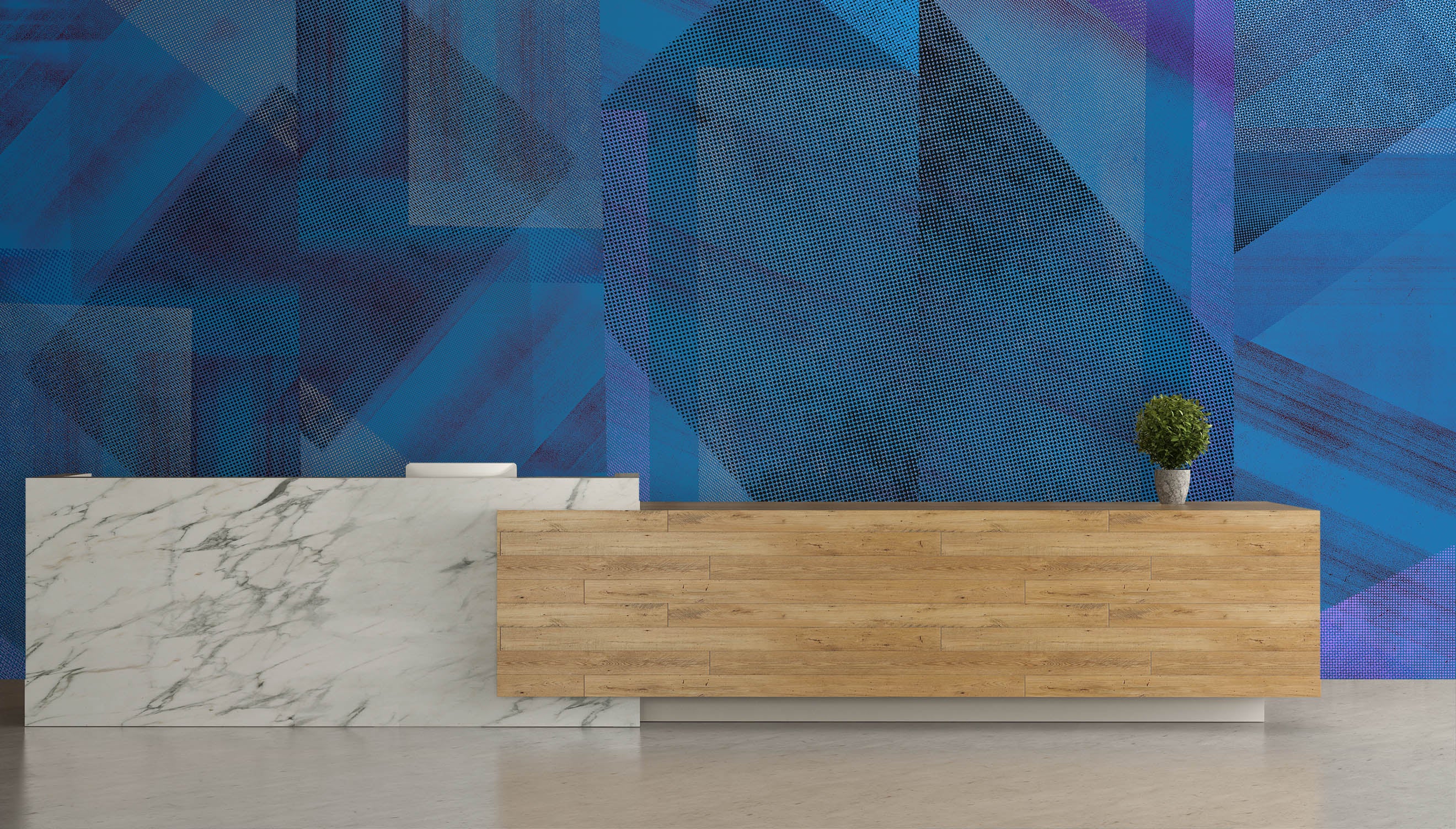 Image of Revolution Indigo - Mix and Match Wallpaper - Quick Ship
