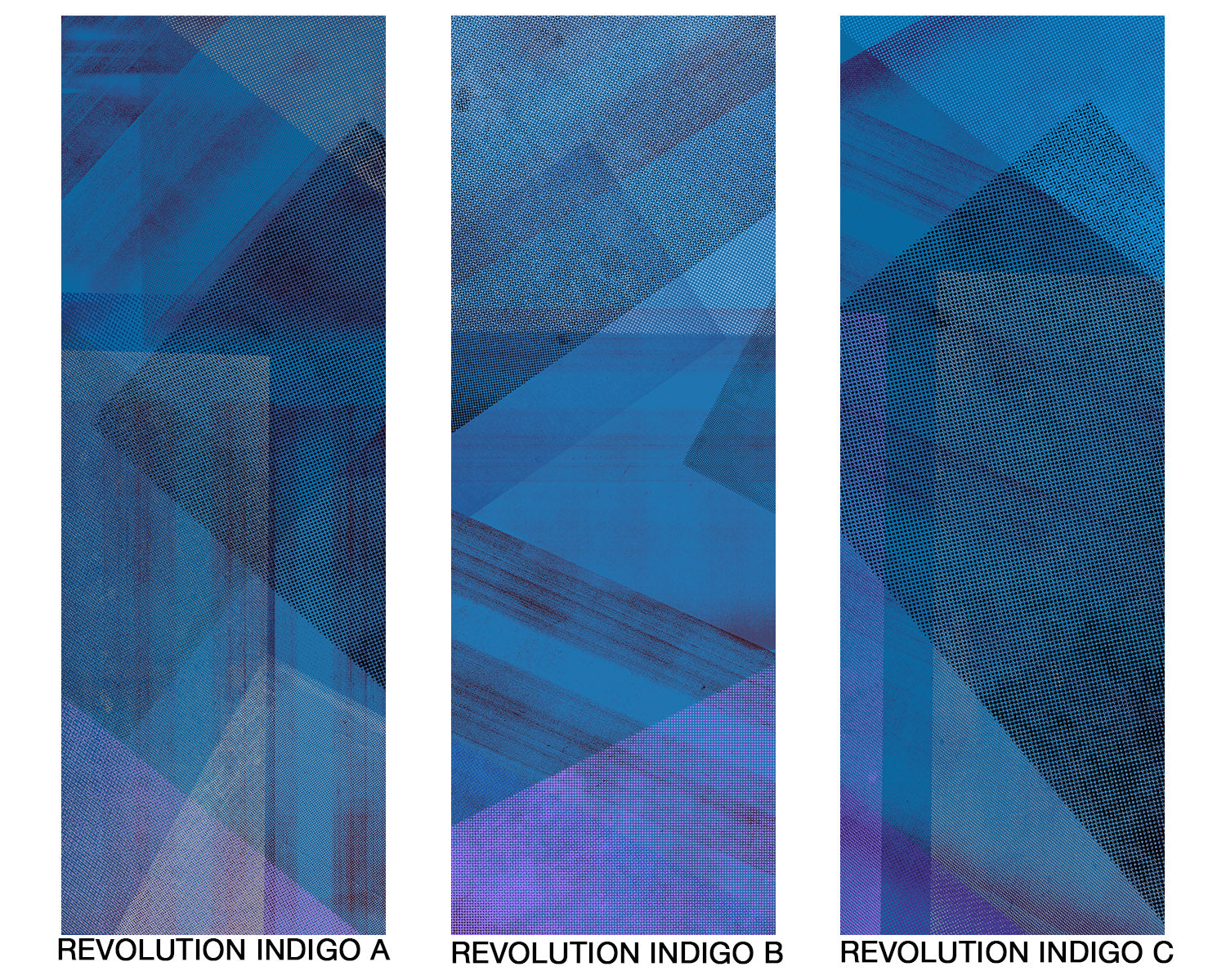 Image of Revolution Indigo - Mix and Match Wallpaper - Quick Ship